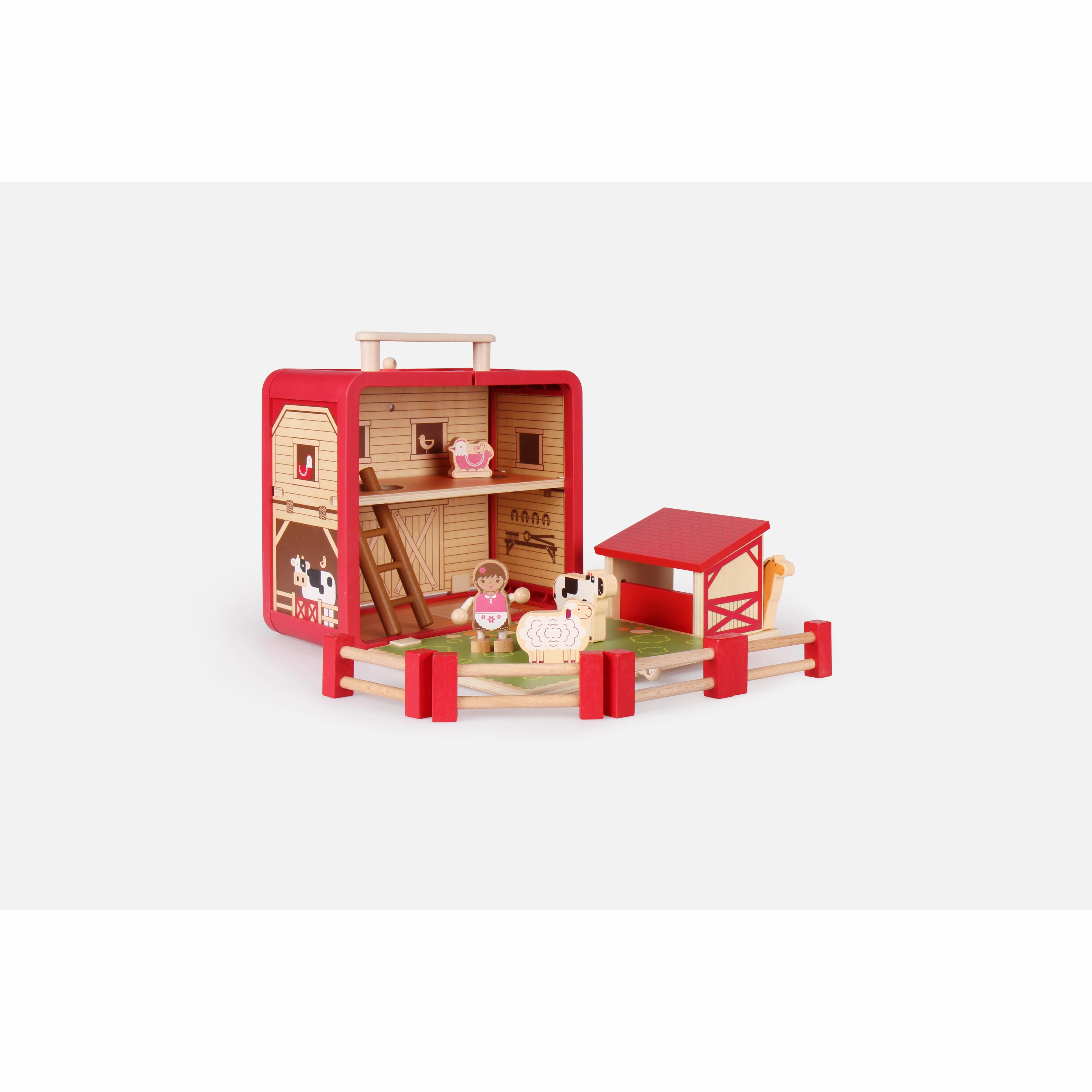 Bass & Bass Imitation Toy - Farm Suitcase