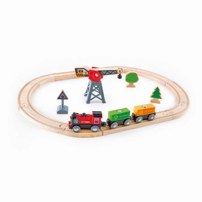 Battery Powered Train Cargo Delivery Loop Set Hape