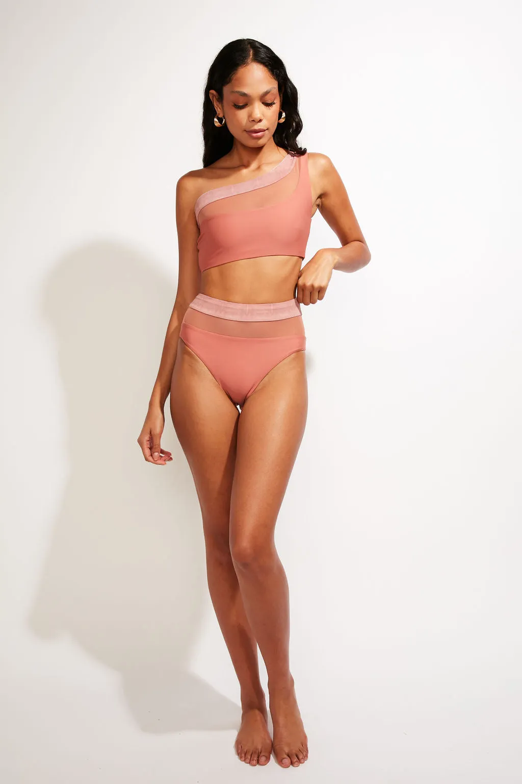 Bay Swim Bottom II - Dusty Rose
