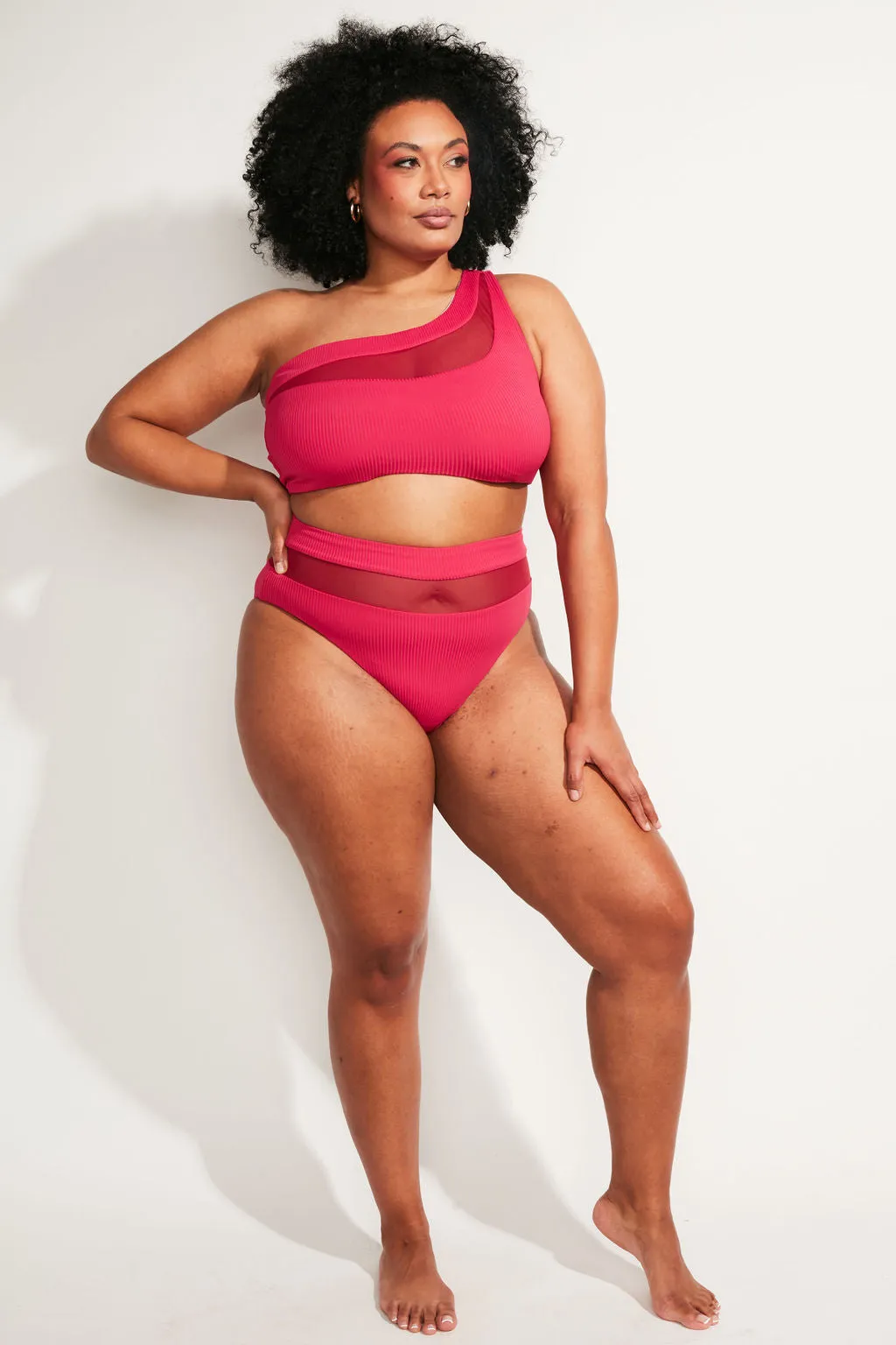 Bay Swim Bottom II - Raspberry