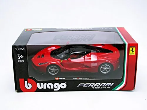 Bburago 1:24 Ferrari R & P W/O Stand Laferrari Car - Red