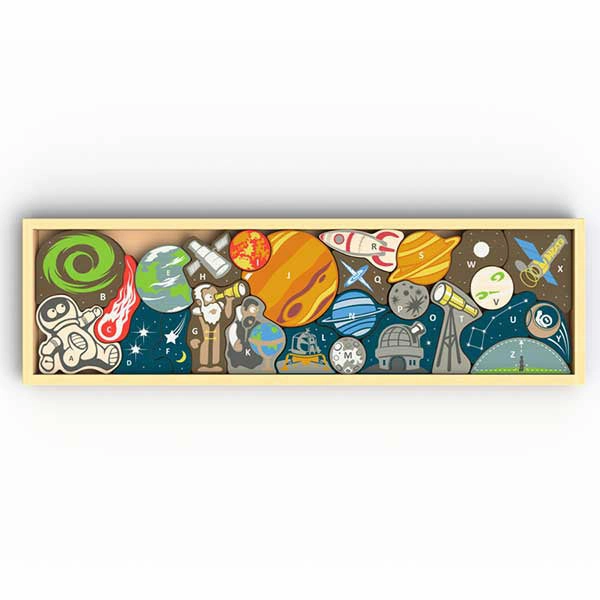 BeginAgain Space A To Z Puzzle & Playset