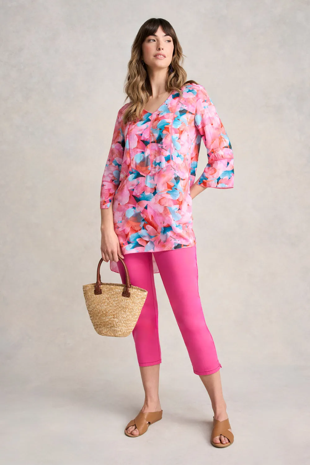 Bengajean 3/4 Slim Leg - Rose Pink