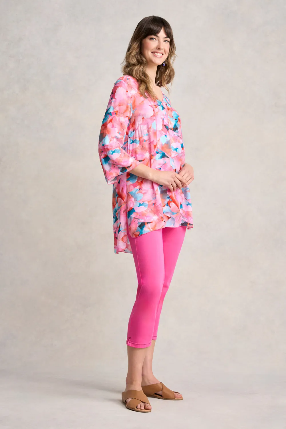 Bengajean 3/4 Slim Leg - Rose Pink