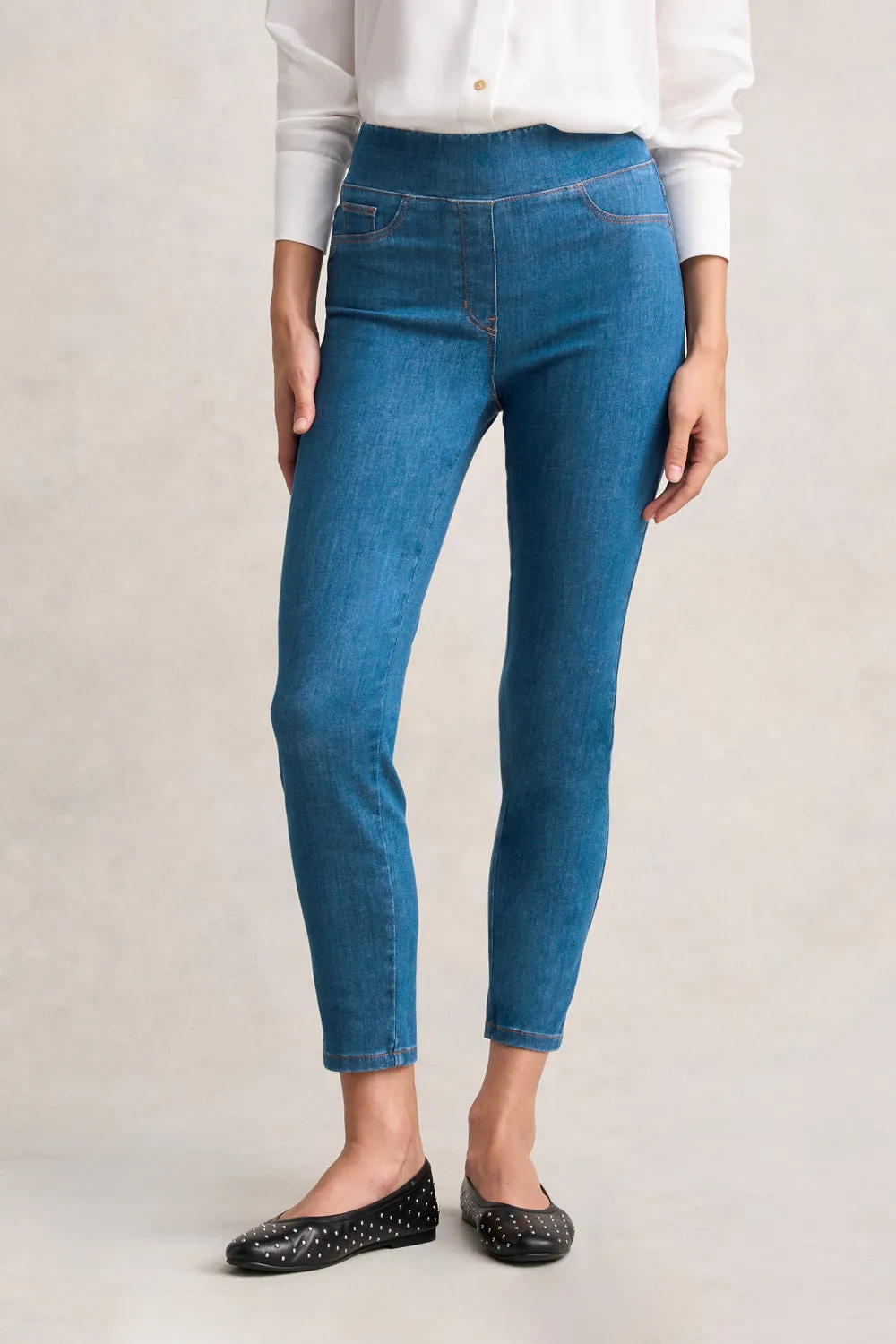 Bengajean 7/8 Skinny Leg - Indigo Mid Wash