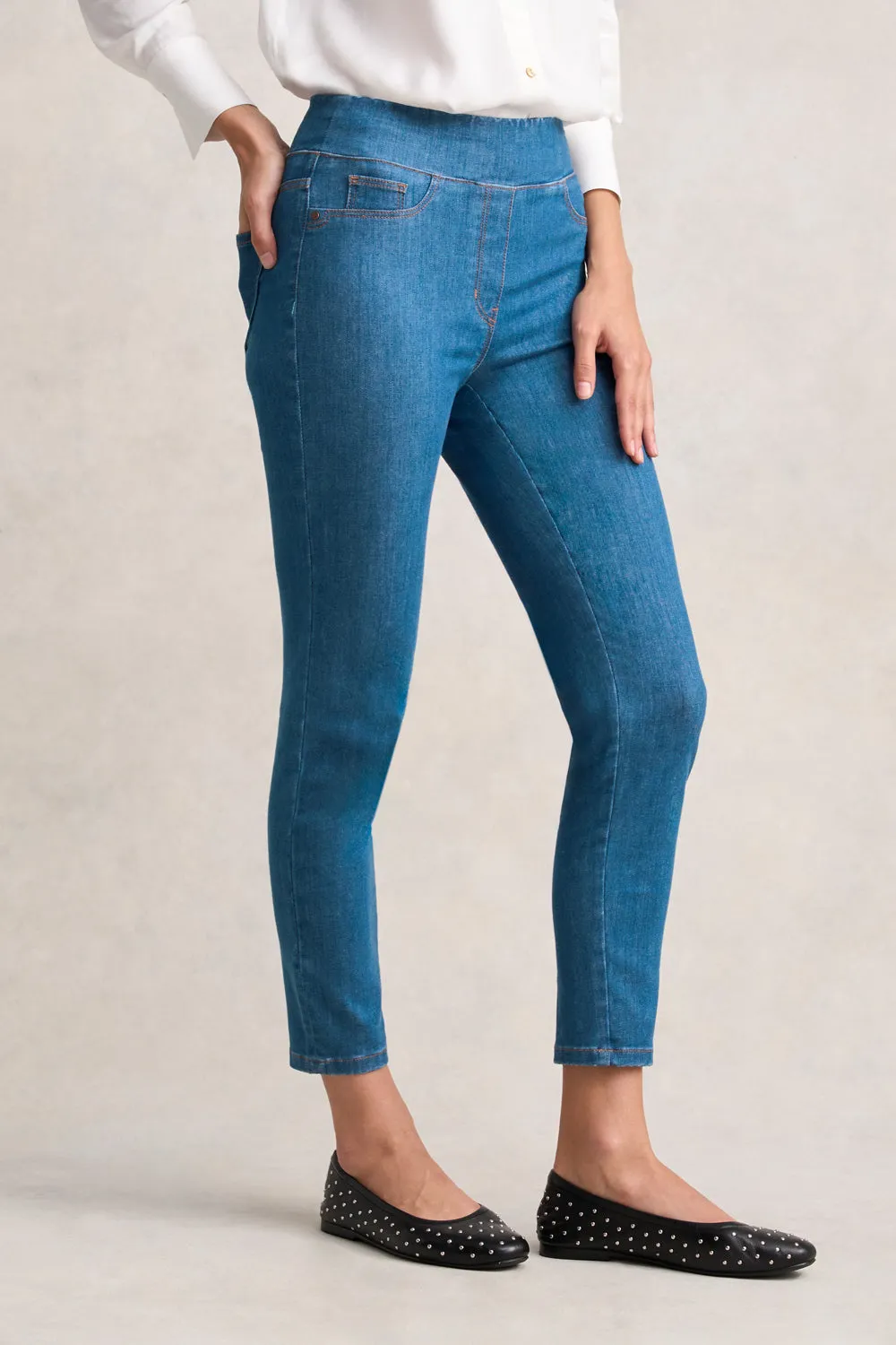 Bengajean 7/8 Skinny Leg - Indigo Mid Wash