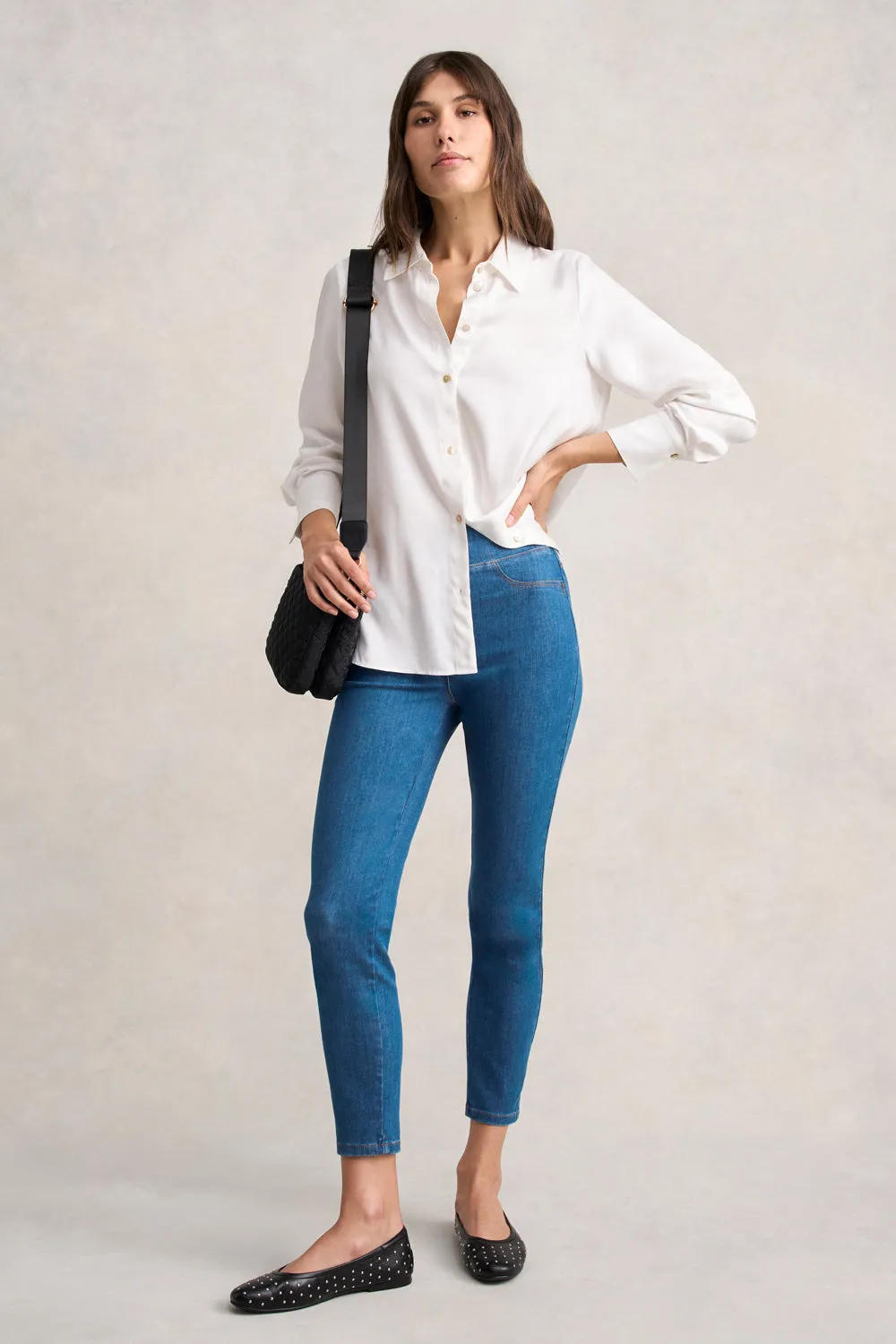 Bengajean 7/8 Skinny Leg - Indigo Mid Wash