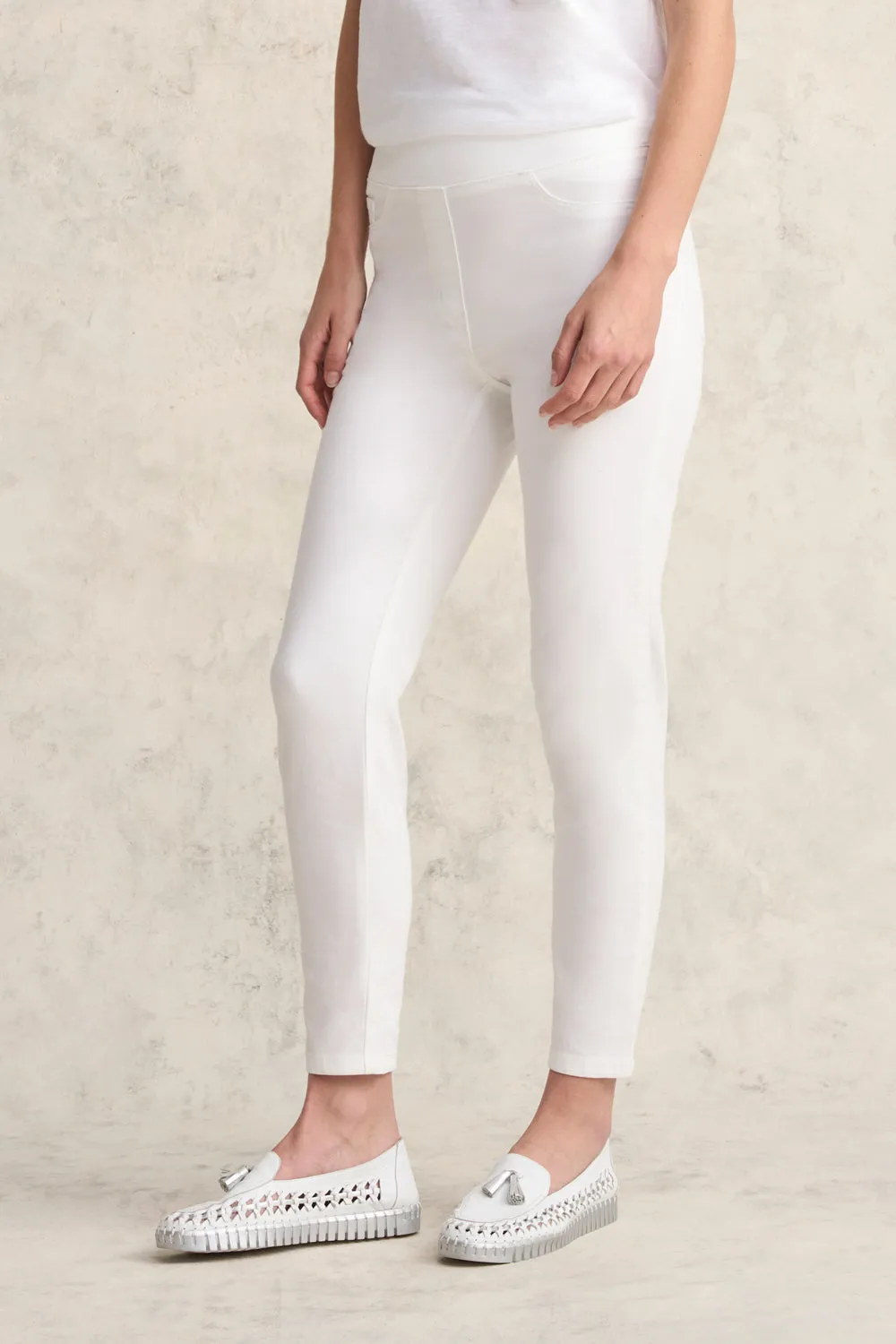 Bengajean 7/8 Skinny Leg - White