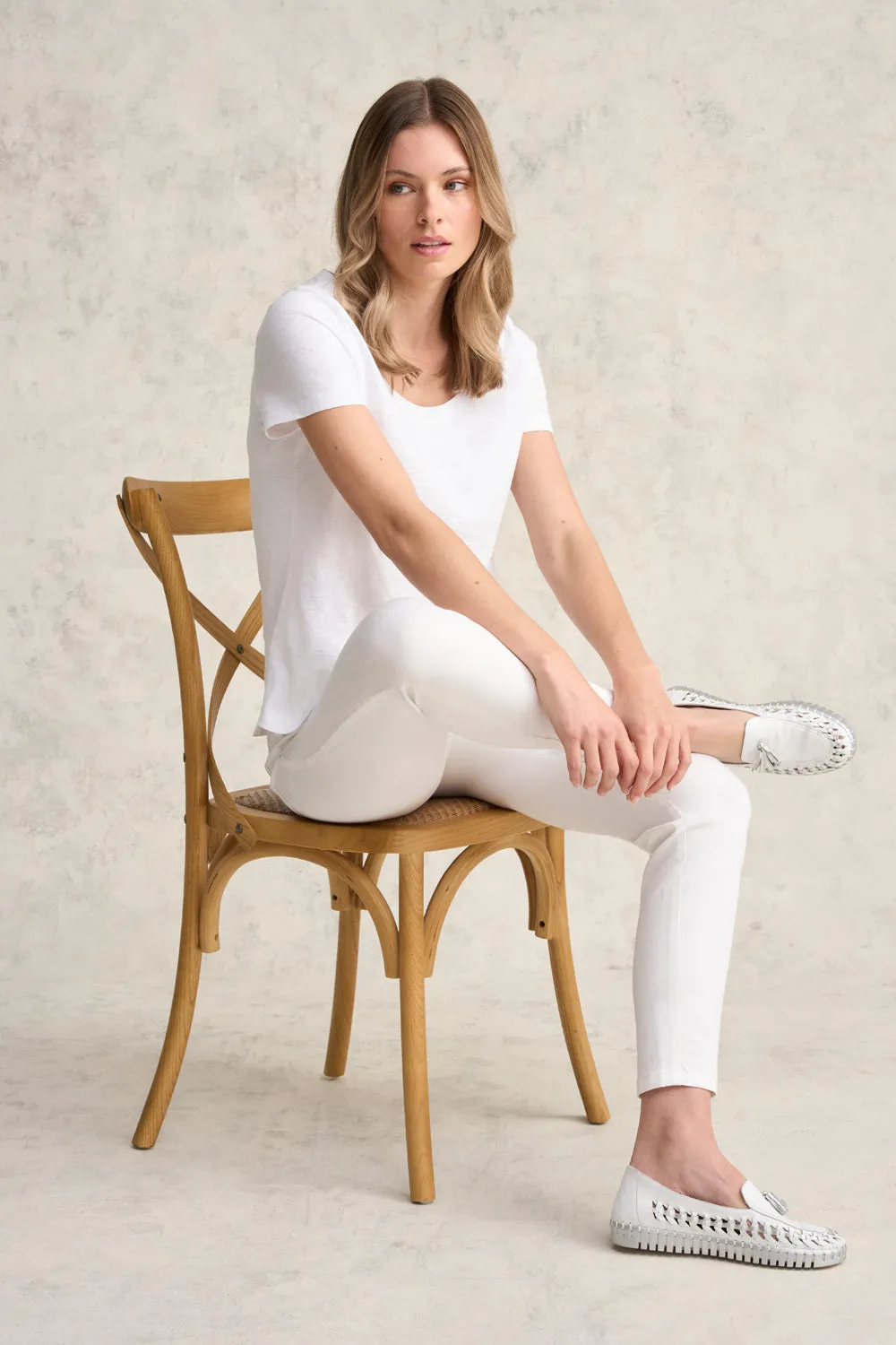 Bengajean 7/8 Skinny Leg - White