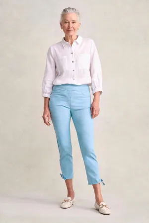 Bengajean 7/8 Tied-Cuff - Dusty Blue