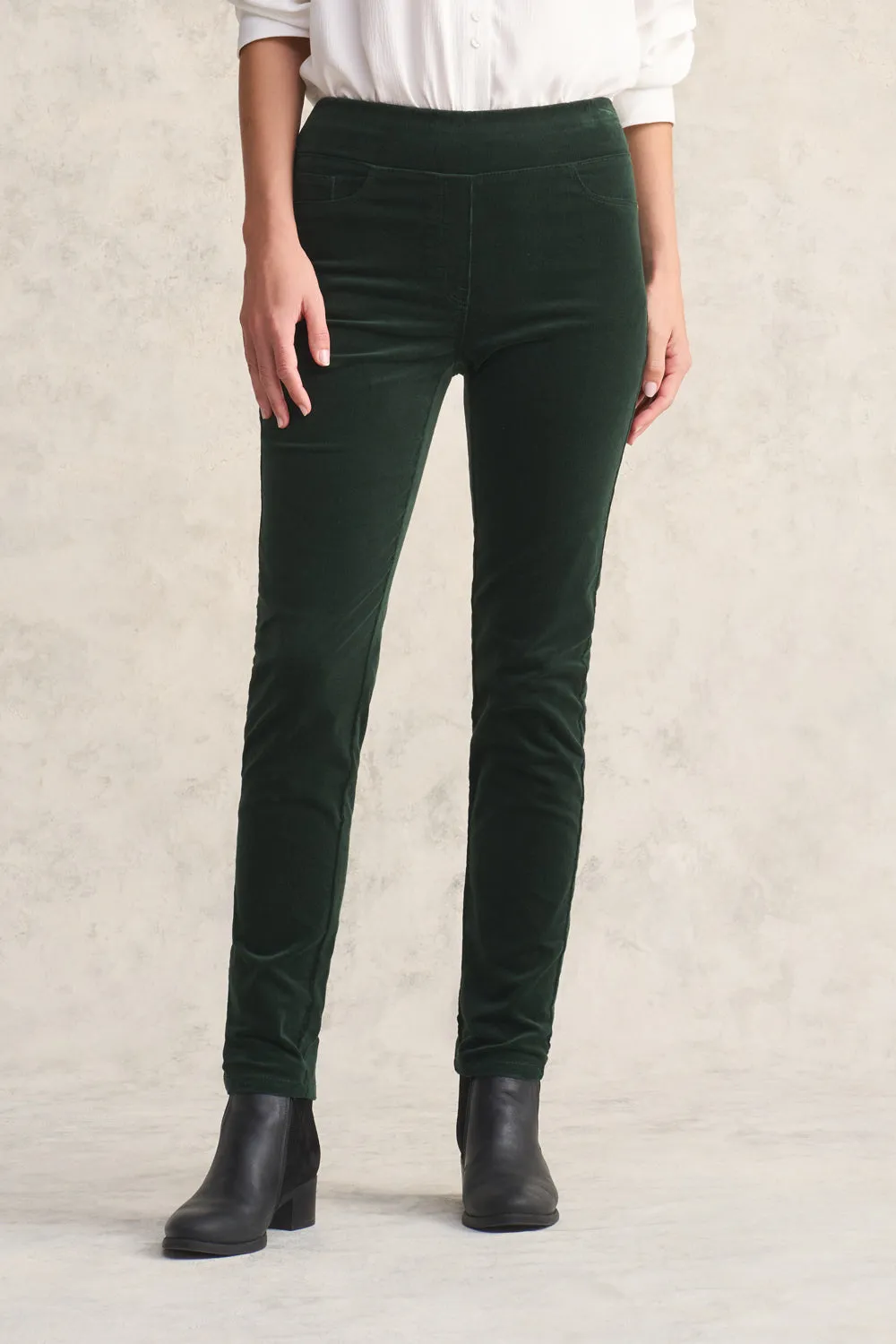 Bengajean Cord Skinny Leg - Forest Green