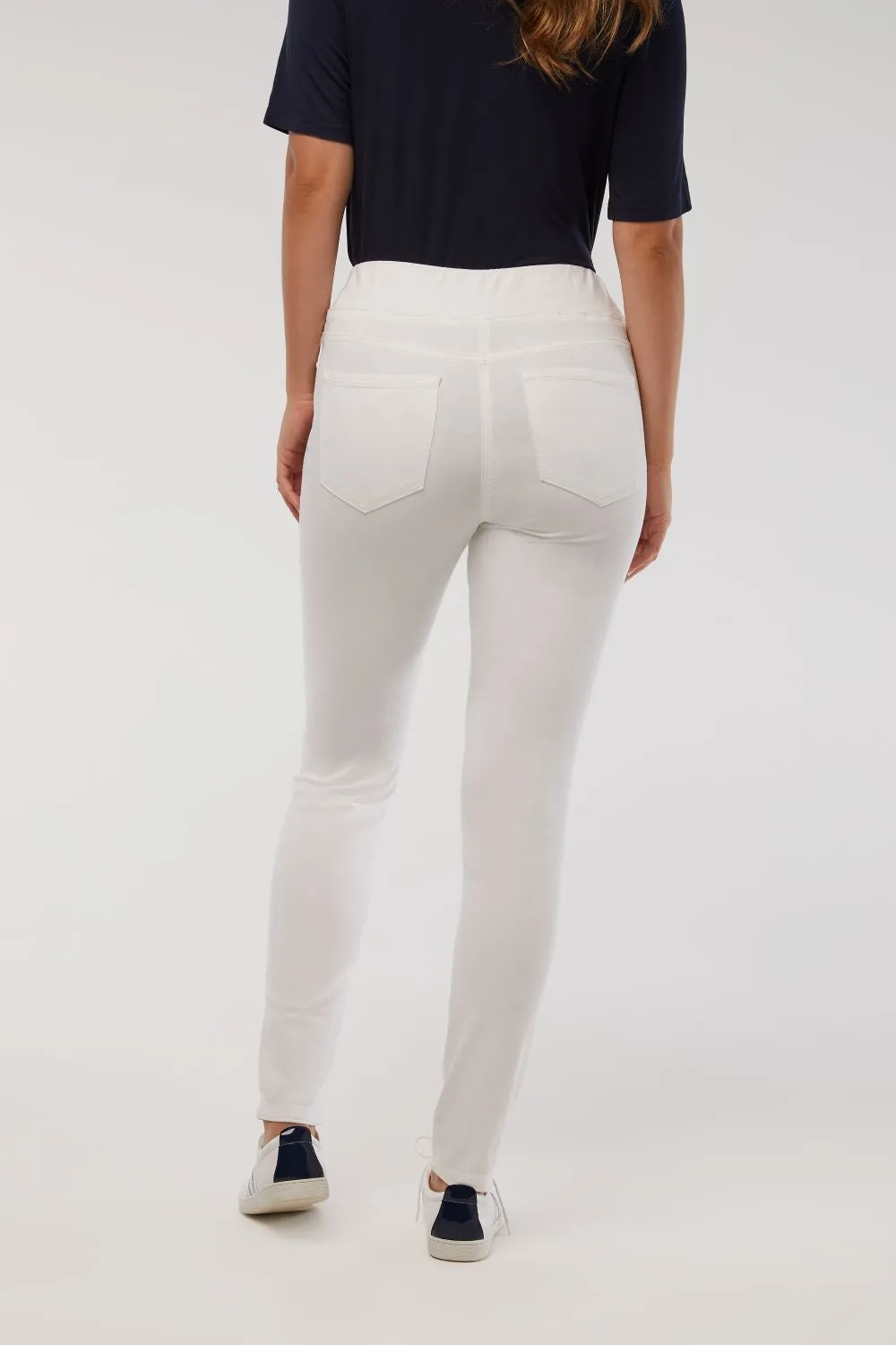 Bengajean Full Length Skinny Leg - White