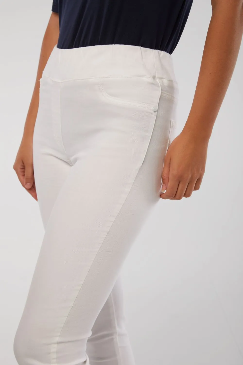 Bengajean Full Length Skinny Leg - White