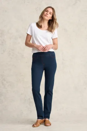 Bengajean Full Length Straight Leg - Clean Denim Blue