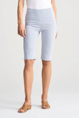 Bengajean Short Seersucker - Navy & White Stripe