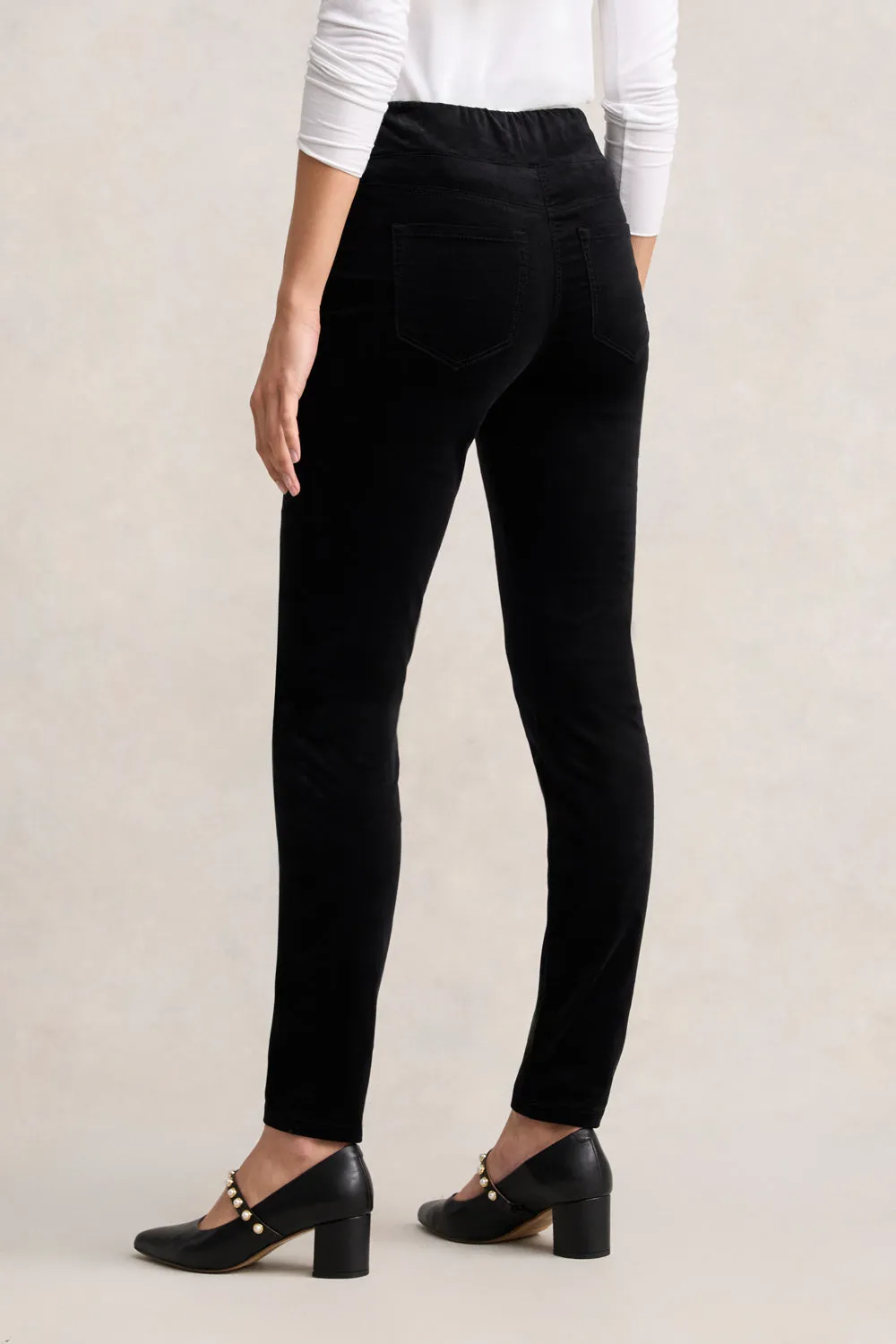 Bengajean Skinny Leg Velvet - Black