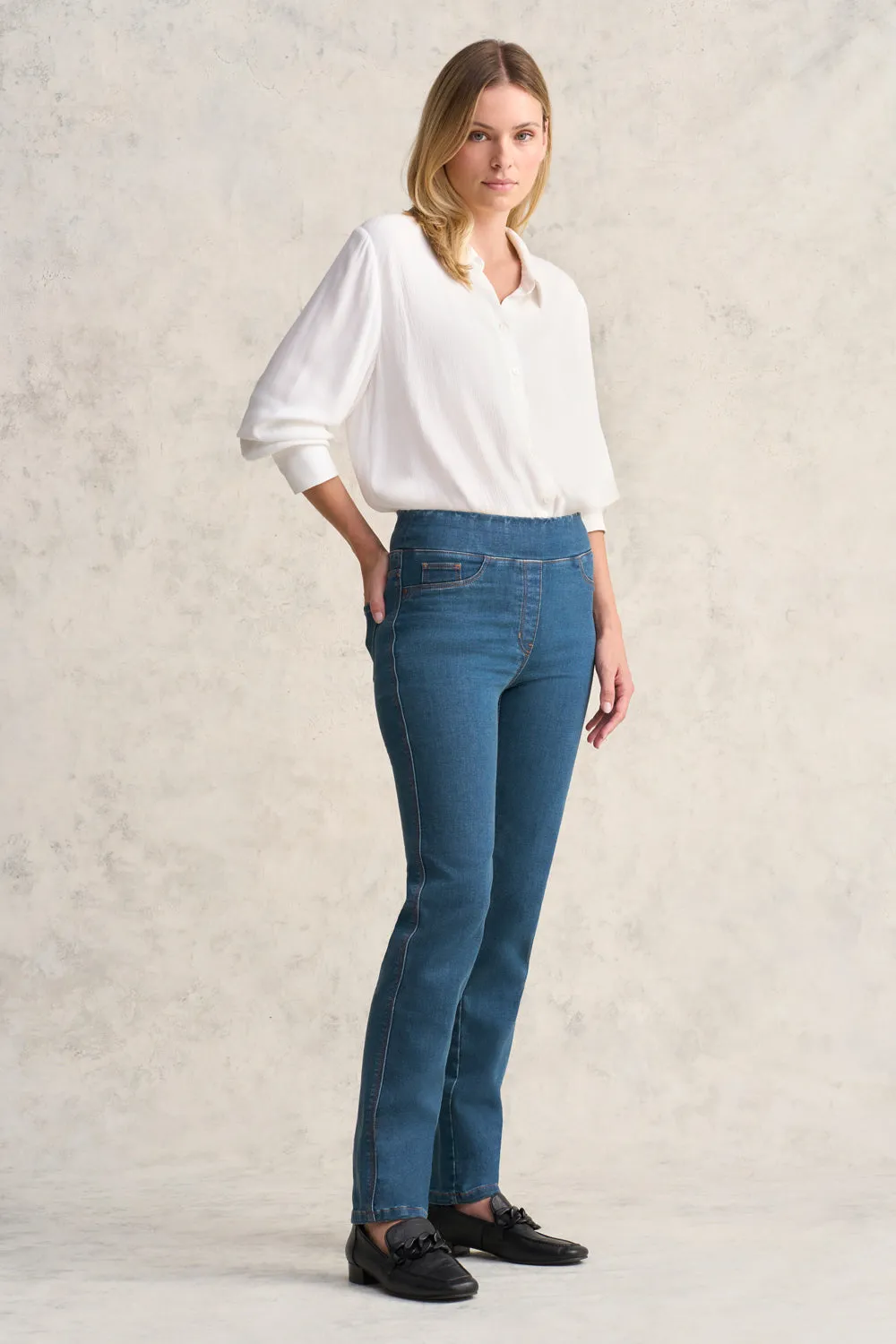 Bengajean Straight Cashmere Feel - Denim Wash