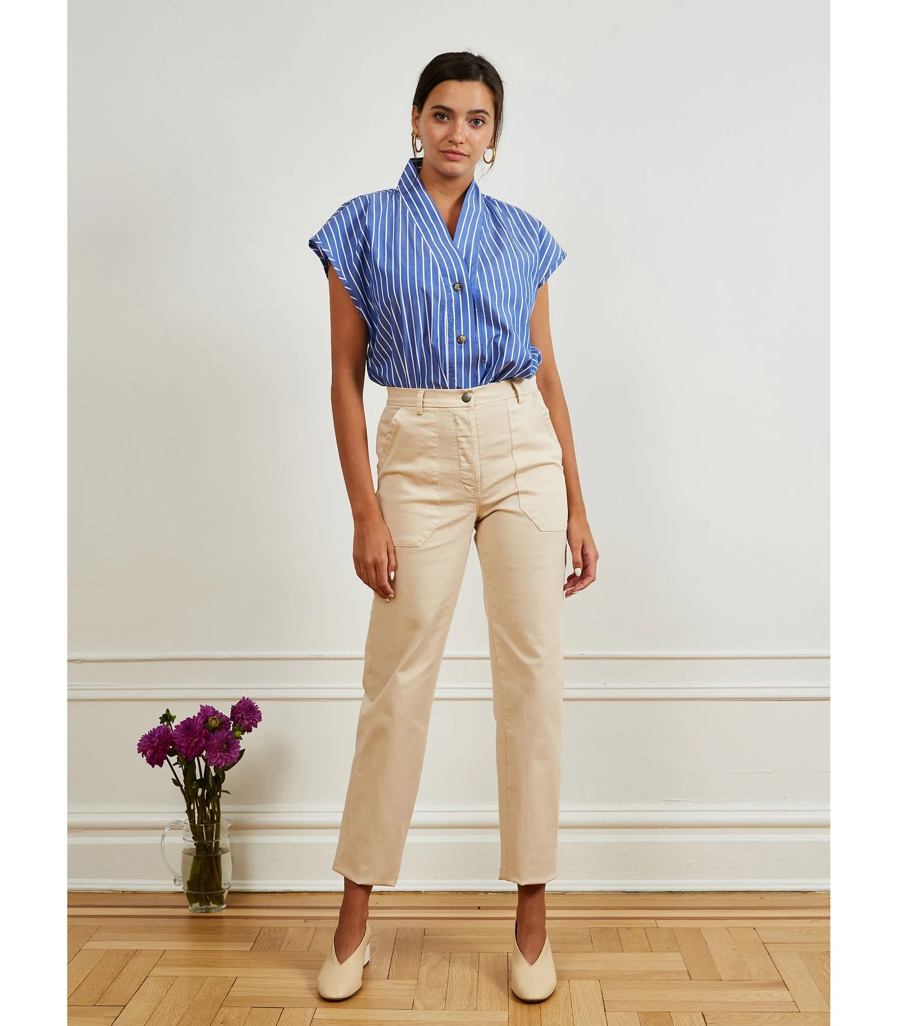Blue Stripe Sienna Top