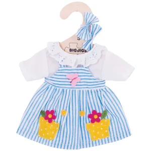 Blue Striped Dress (for Size Small Doll)