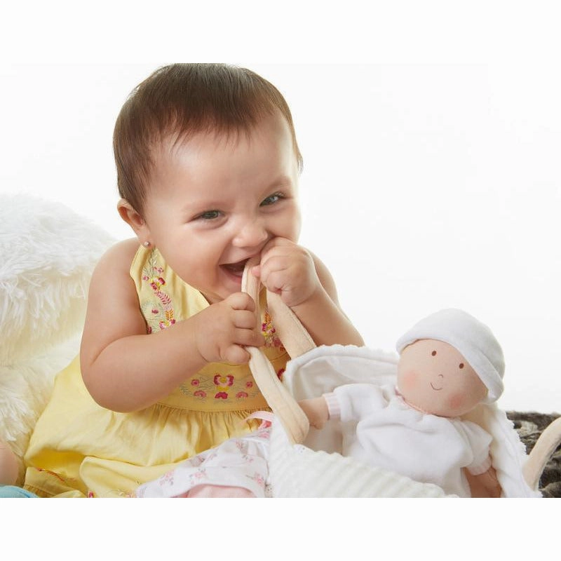 Bonikka Carry Cot With Baby Doll, Bottle & Blanket