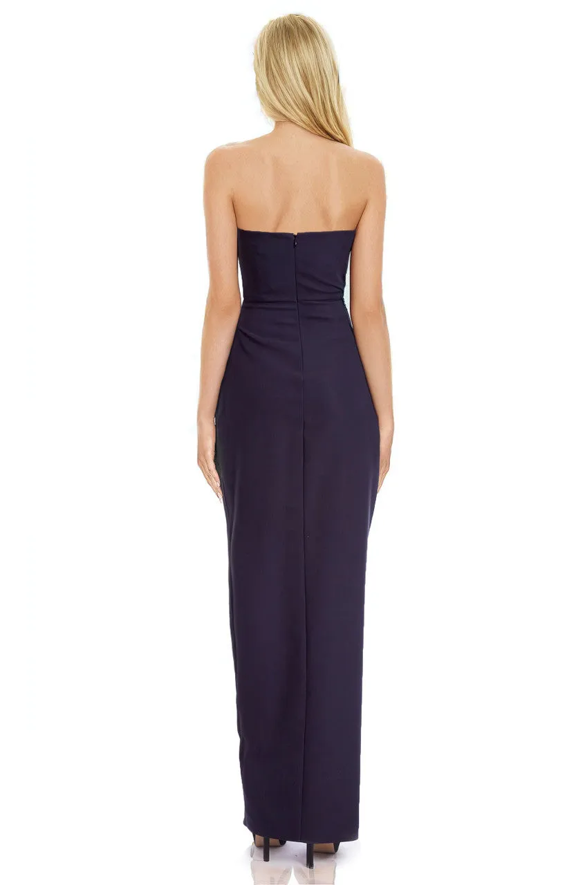 Brielle Strapless Floral Printed Gown