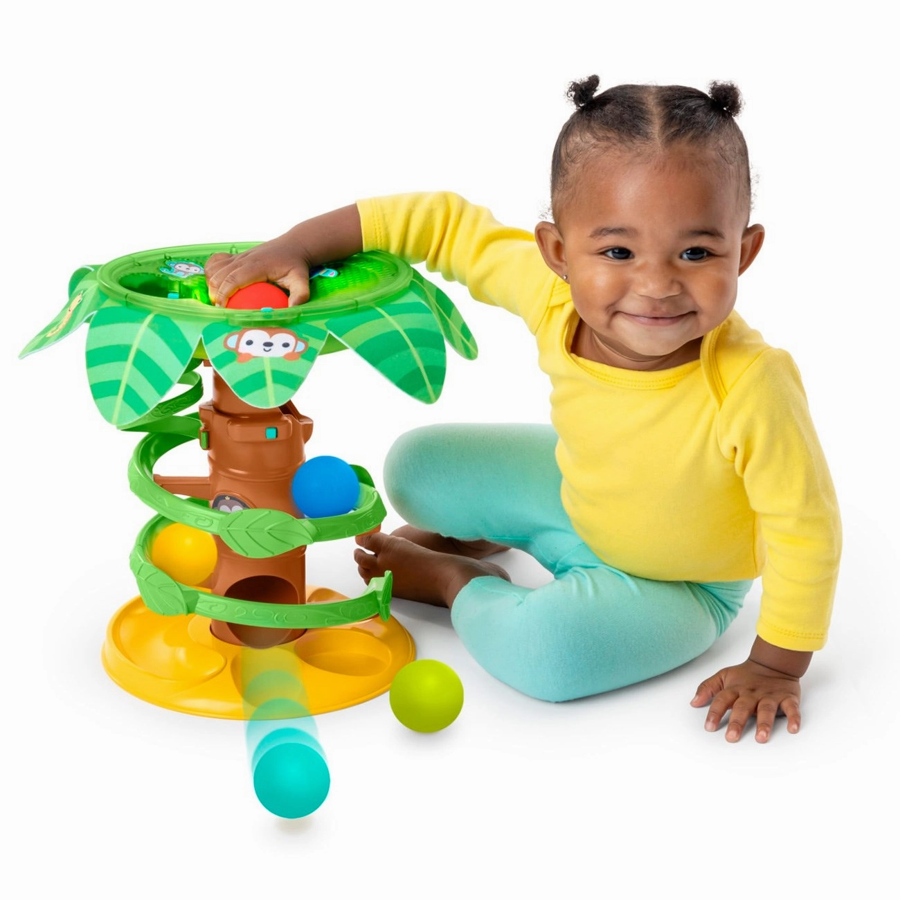 Bright Starts Tropical Twirl? Ball Track Toy