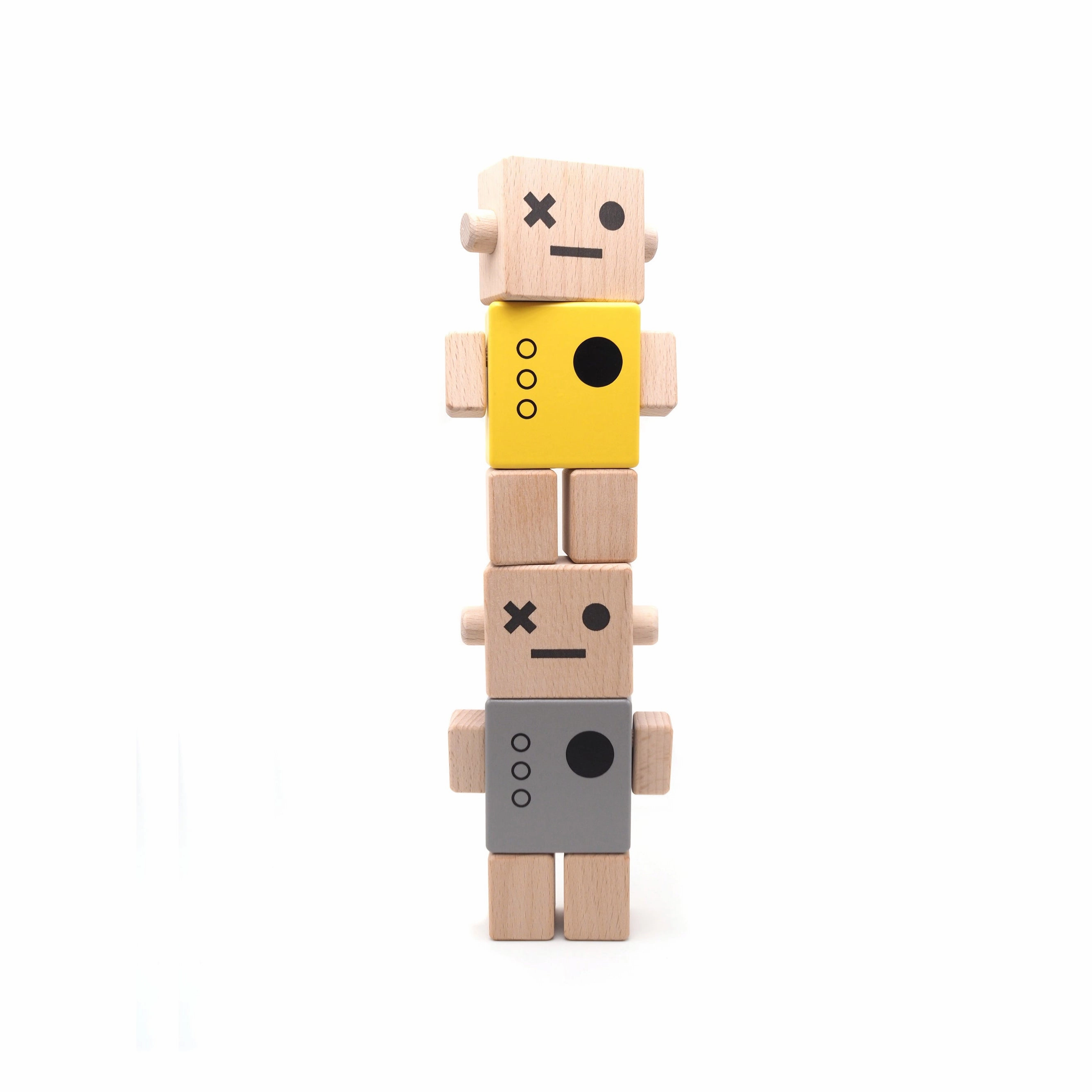 Briki Vroom Vroom Baby Robot Yellow