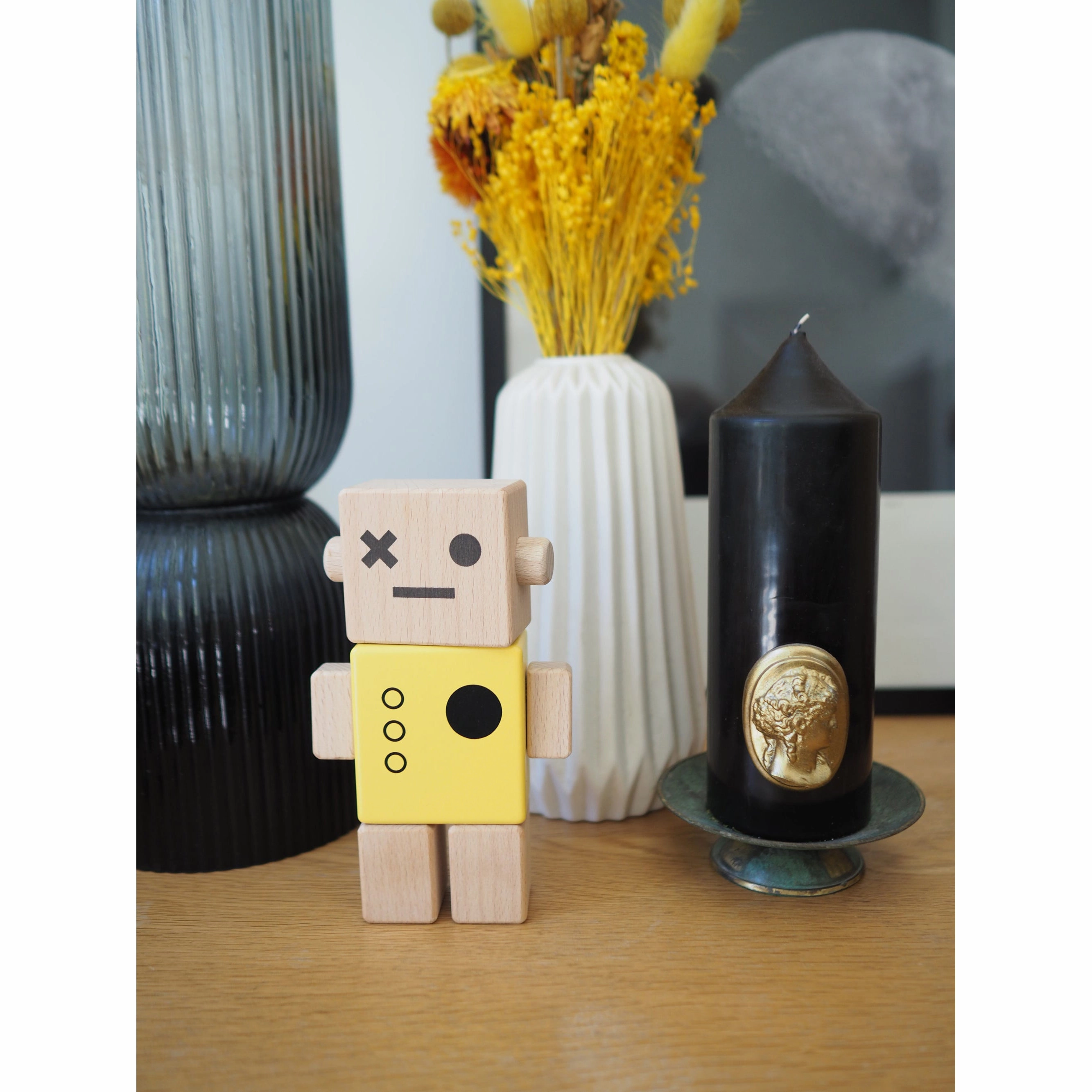 Briki Vroom Vroom Baby Robot Yellow