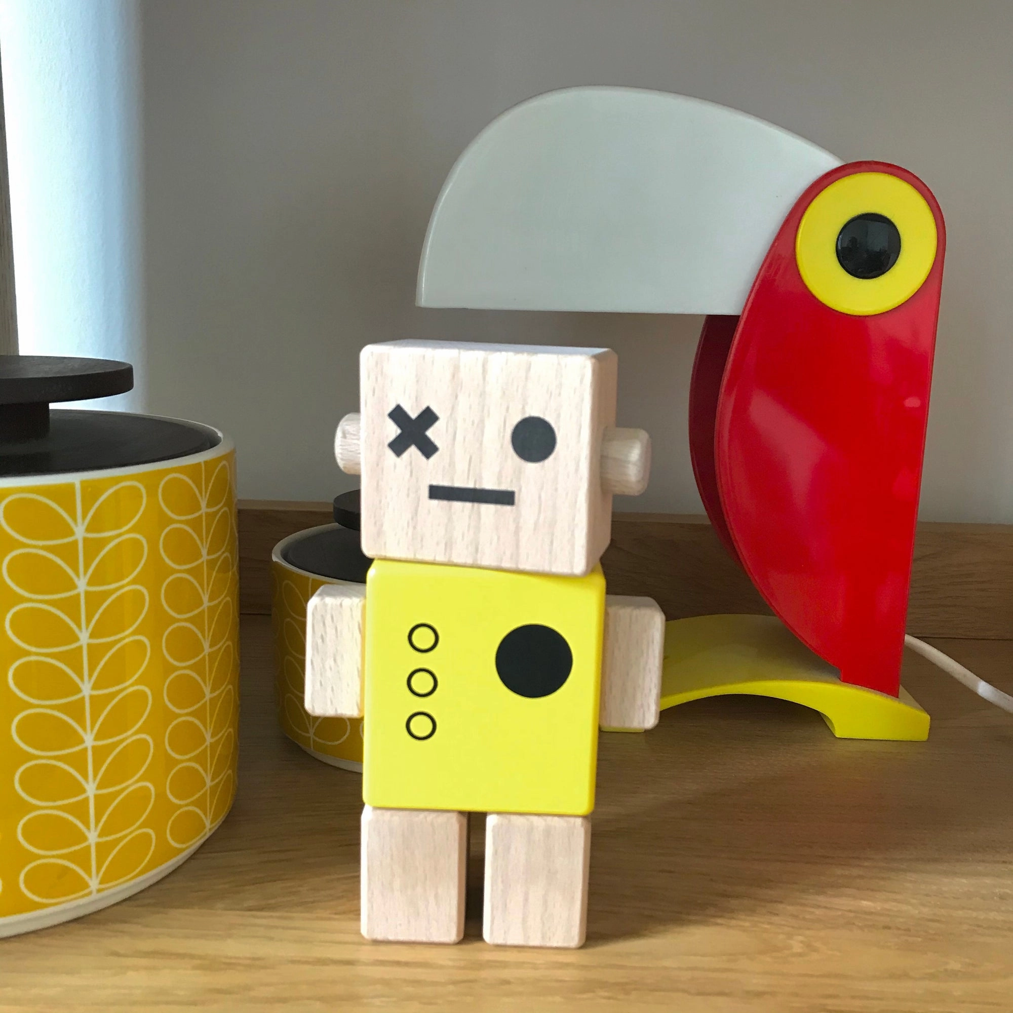 Briki Vroom Vroom Baby Robot Yellow