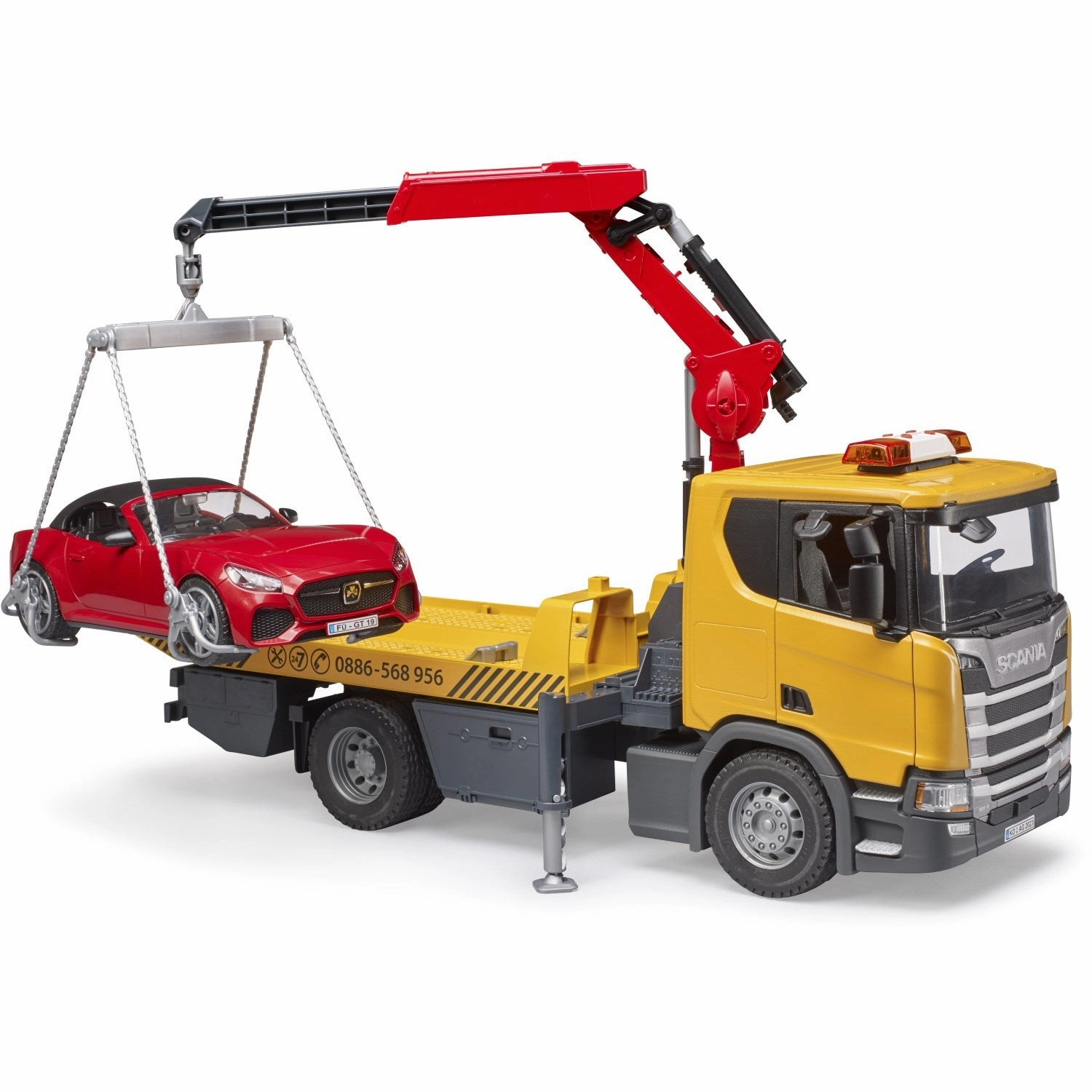Bruder Scania Super 560R Tow Truck w LS   Bruder Roadster