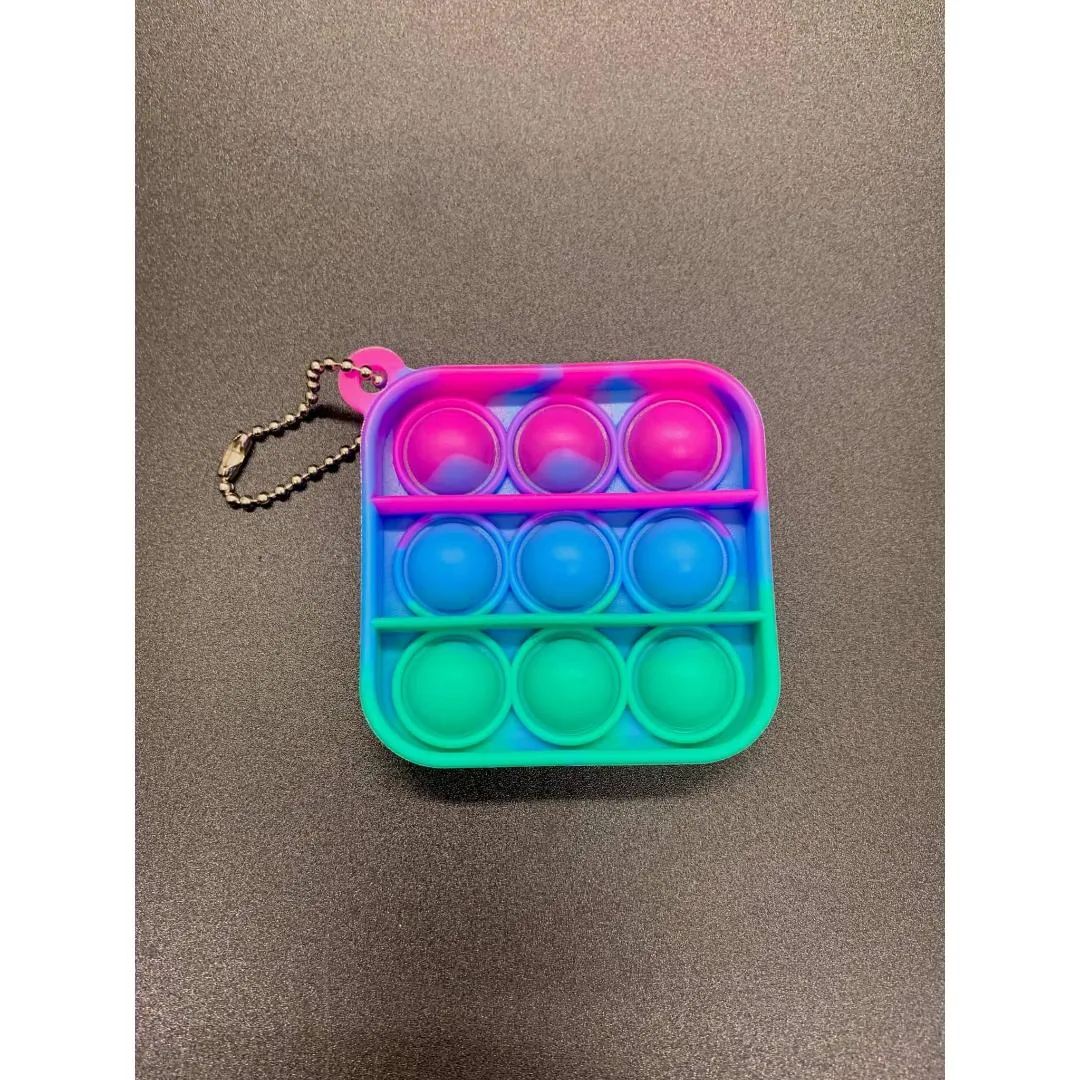 Bubble Popper Keychain Square Fidget (Camouflage)