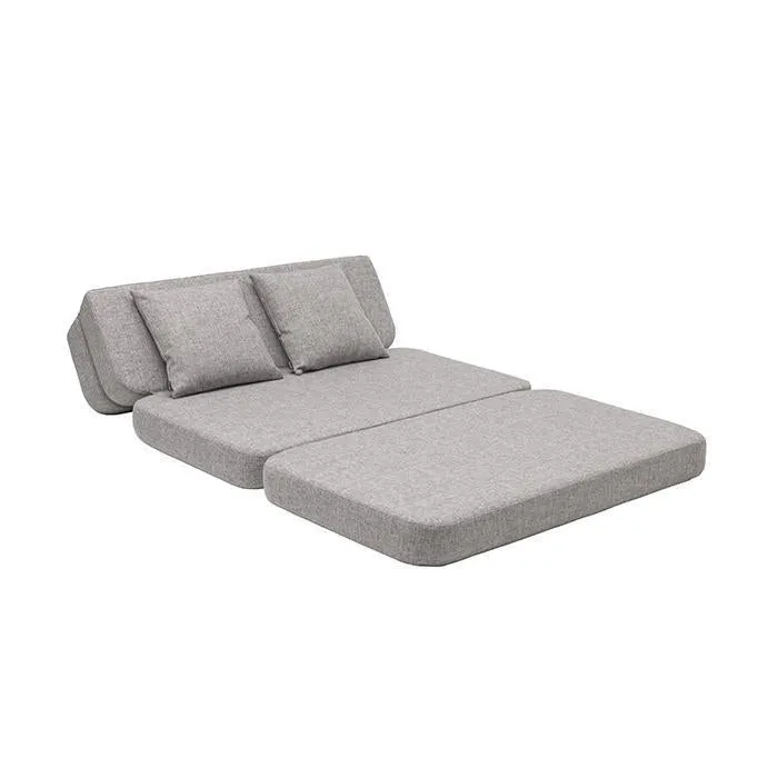 by KlipKlap KK 3 Fold Sofa 36x120x70cm - Multi Grey W. Grey