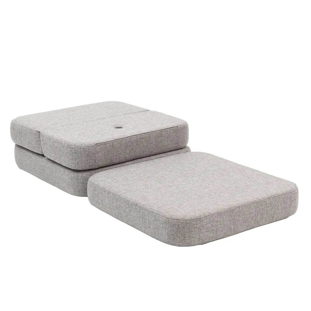 by KlipKlap KK 3 Fold Sofa Single 36x70x70cm - Sand W. Sand