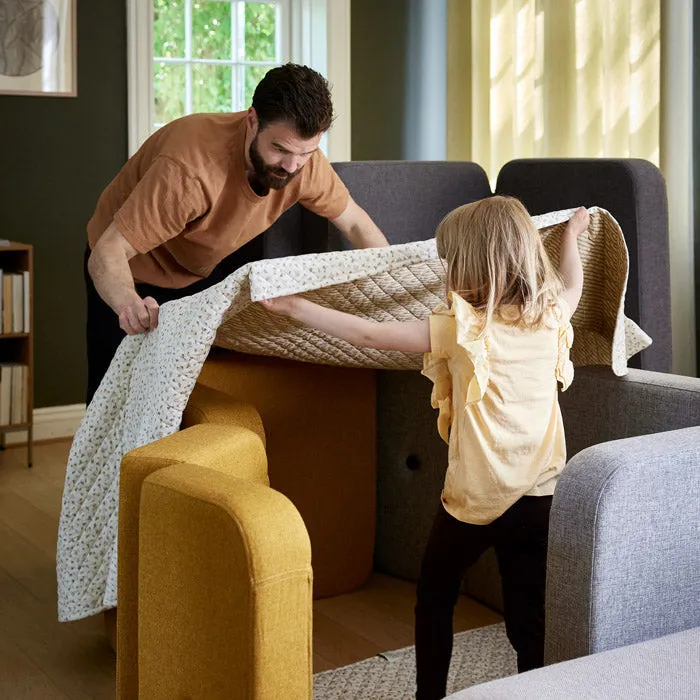 by KlipKlap KK 3 Fold Sofa Single 36x70x70cm - Sand W. Sand