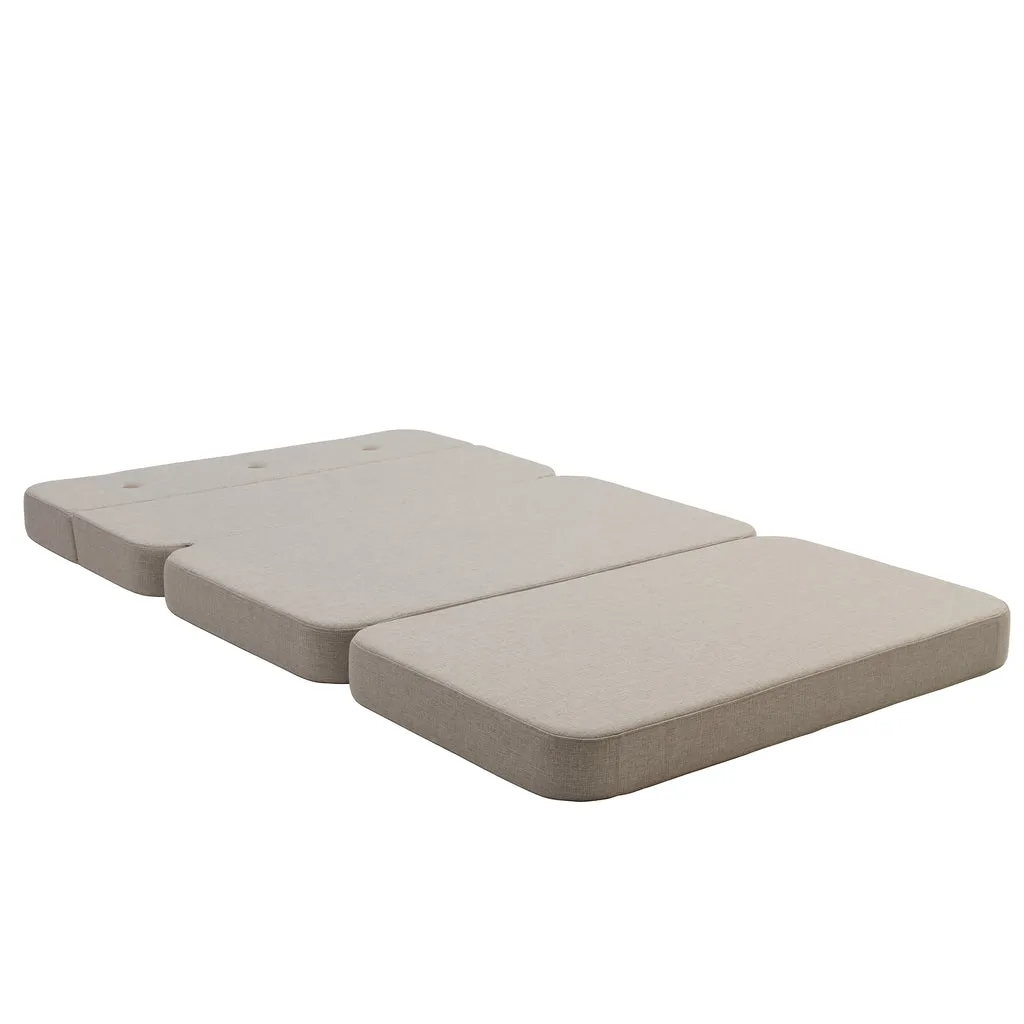 by KlipKlap KK 3 Fold Sofa XL Soft 36x140x70cm - Beige W. Sand