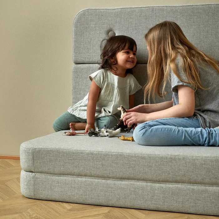 by KlipKlap KK 3 Fold Sofa XL Soft 36x140x70cm - Multi Grey W. Grey (Pre-Order; Est. Delivery in 2-4 Weeks)