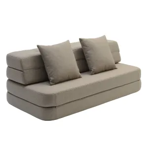 by KlipKlap KK 3 Fold Sofa XL Soft 36x140x70cm - Sand W. Sand