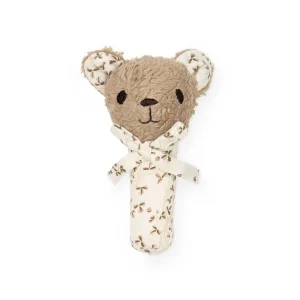 Cam Cam Copenhagen Petite Bear Rattle OSC Latte