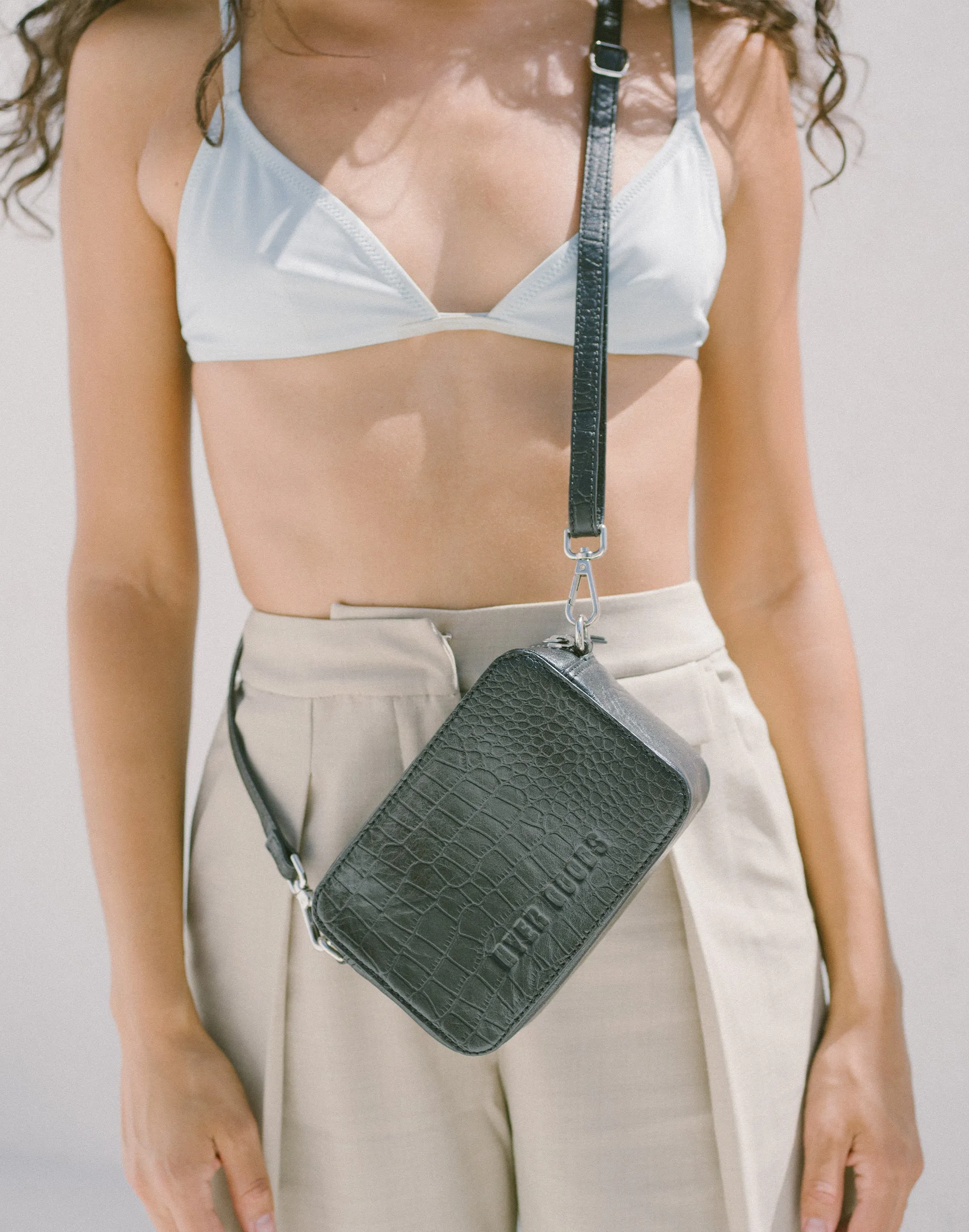 Camera Bag - Almost Pink Croc