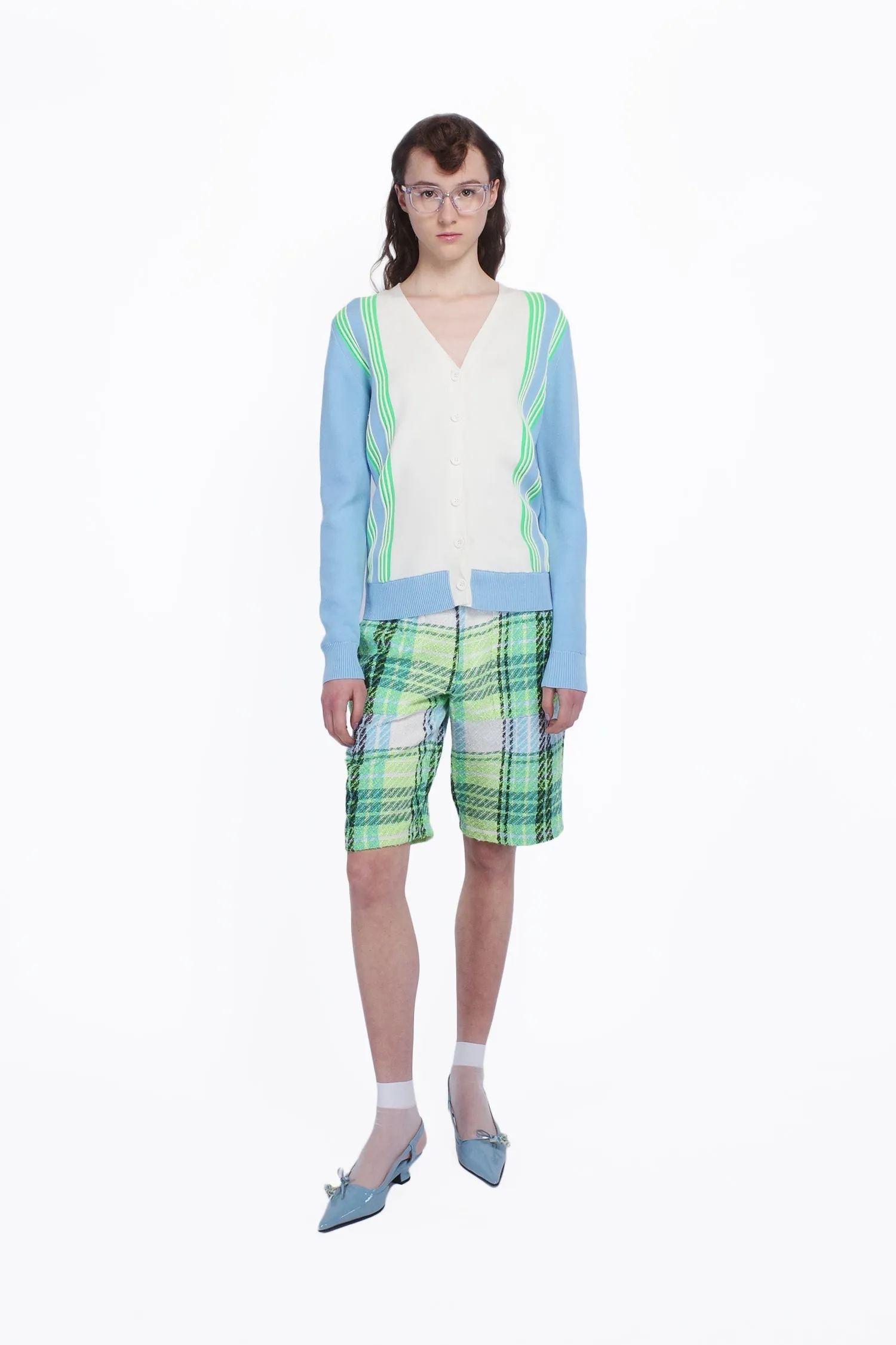 Capri Plaid Bermuda Shorts