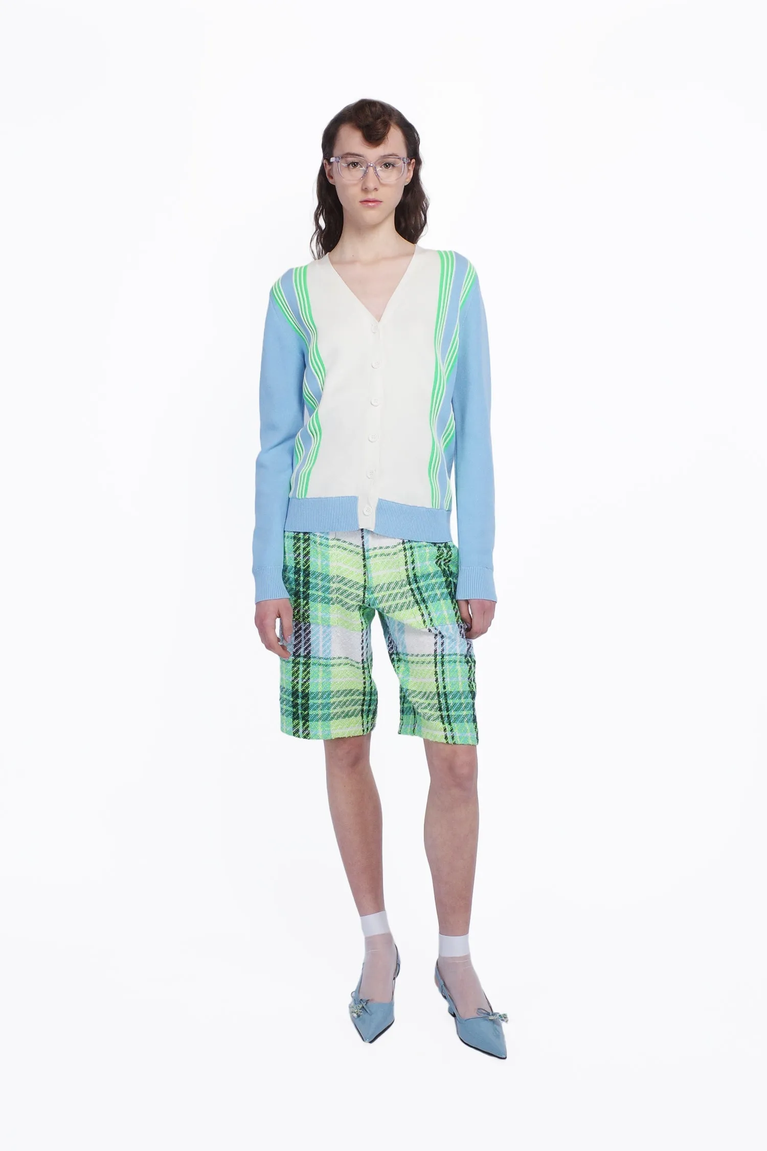 Capri Plaid Bermuda Shorts