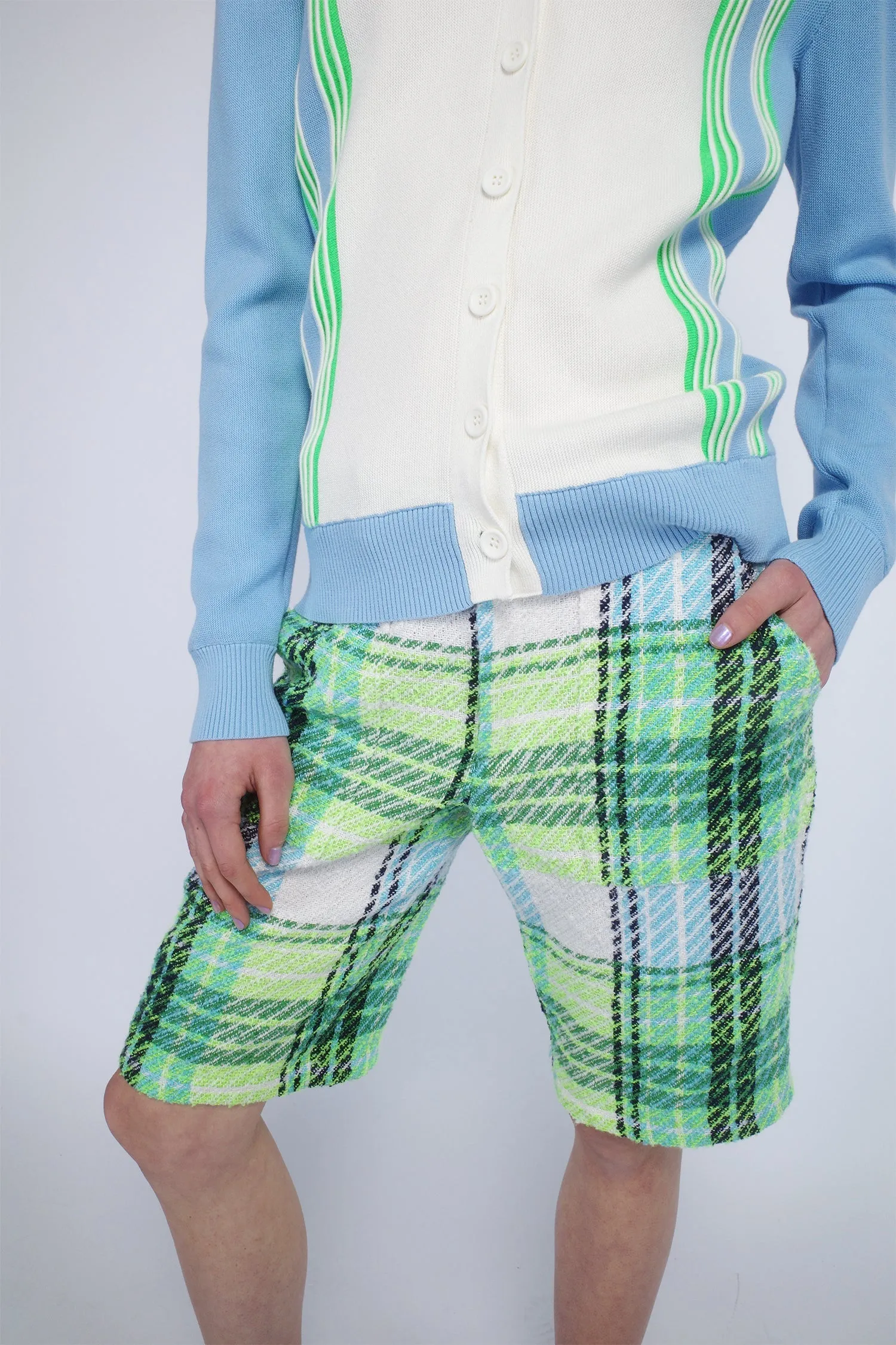 Capri Plaid Bermuda Shorts