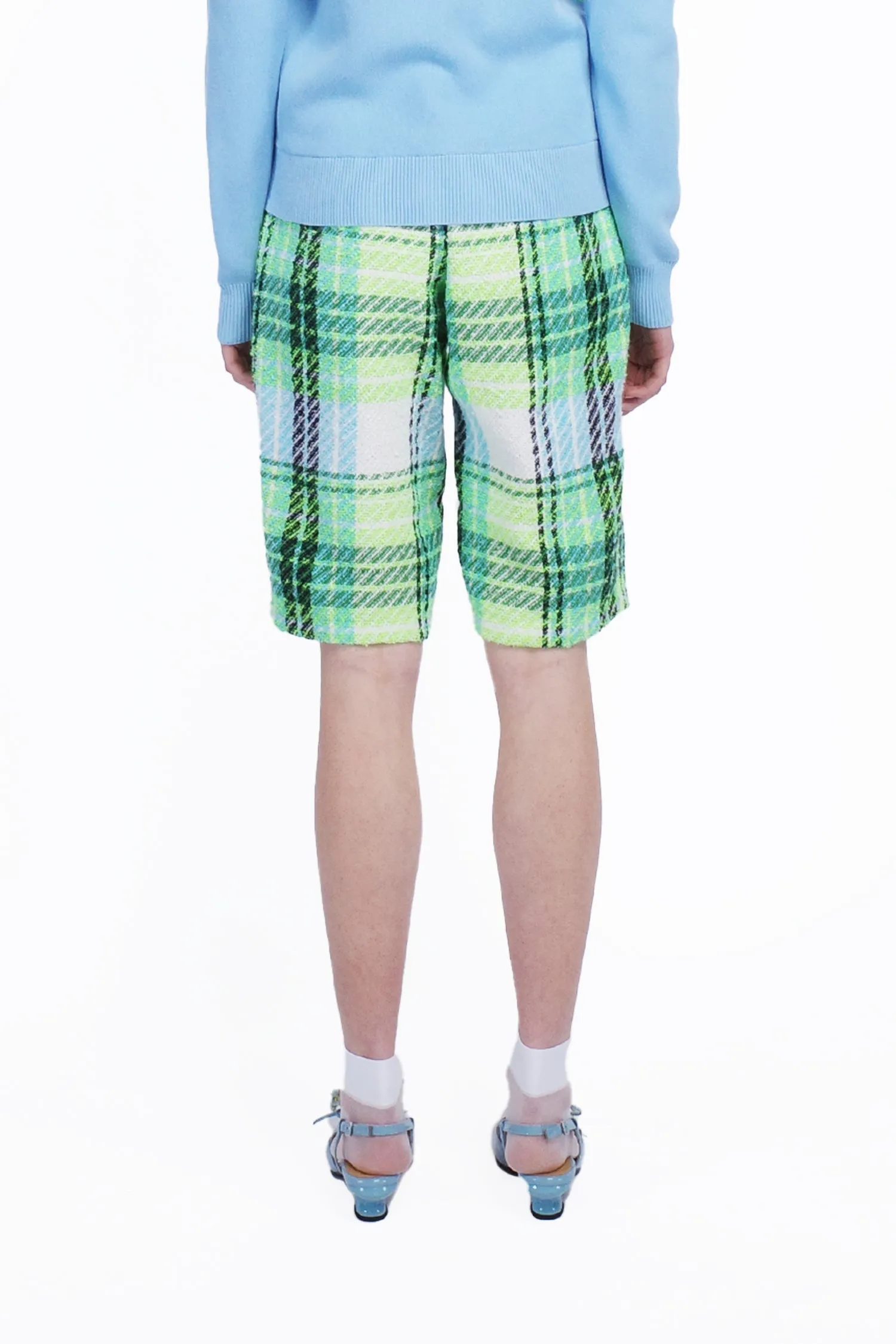 Capri Plaid Bermuda Shorts