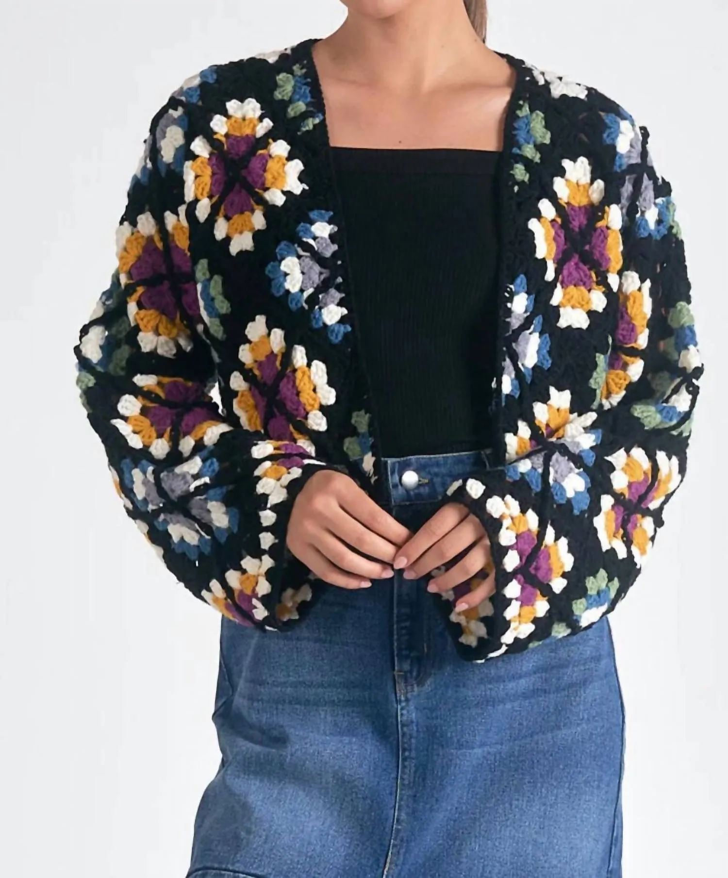 Cardigan Crochet Sweater