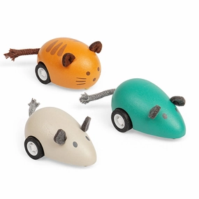 Cat & Mouse Pull Backs - Orange Cat