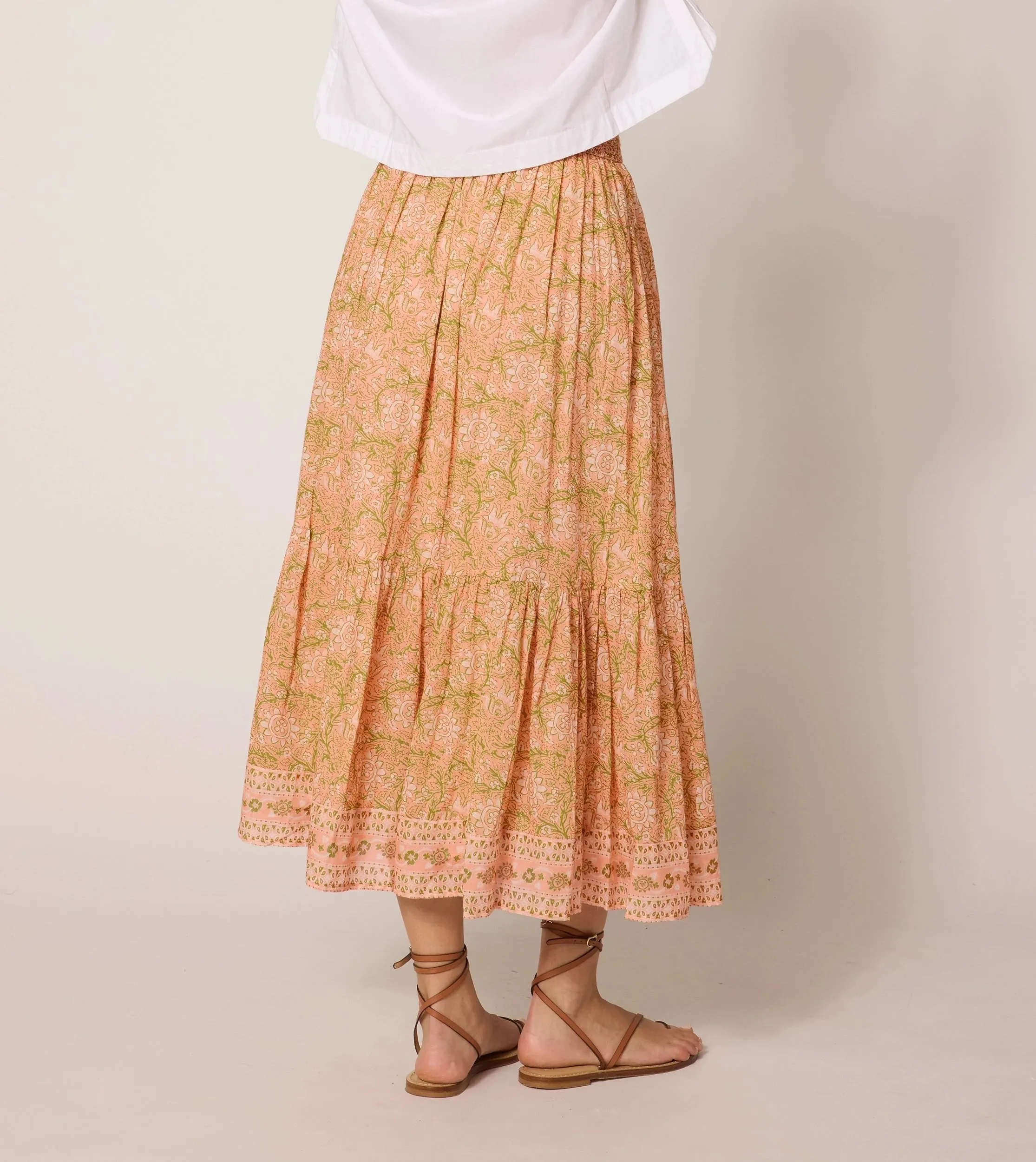 Charlene Ankle Skirt | Cecil Blush