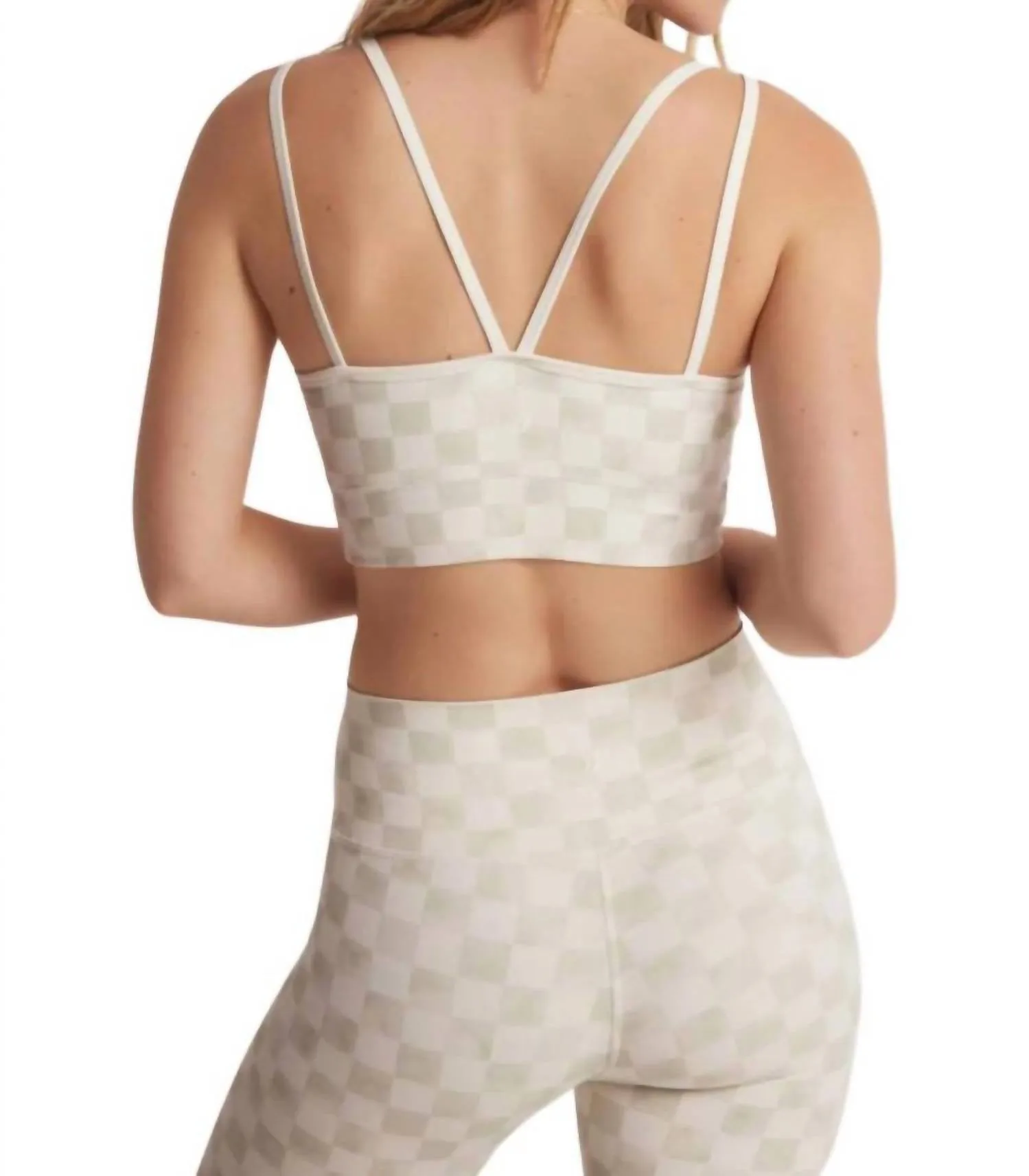 Check Cross Over Tank Bra