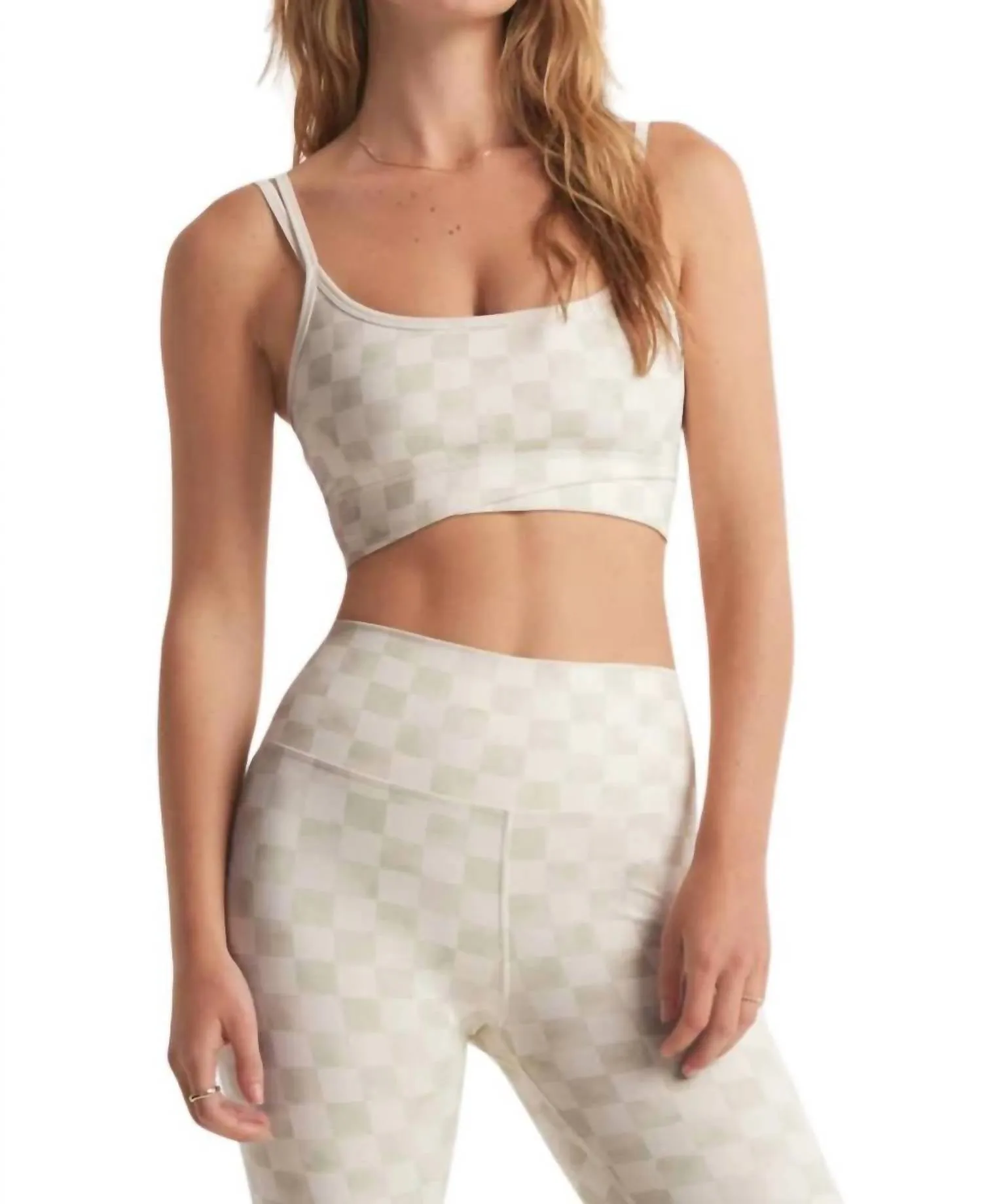 Check Cross Over Tank Bra