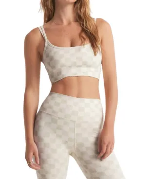 Check Cross Over Tank Bra