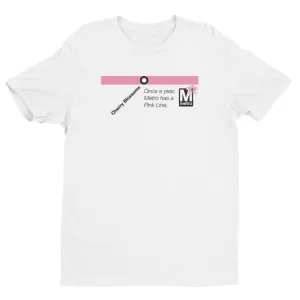 Cherry Blossoms (Metro Pink Line) T-shirt